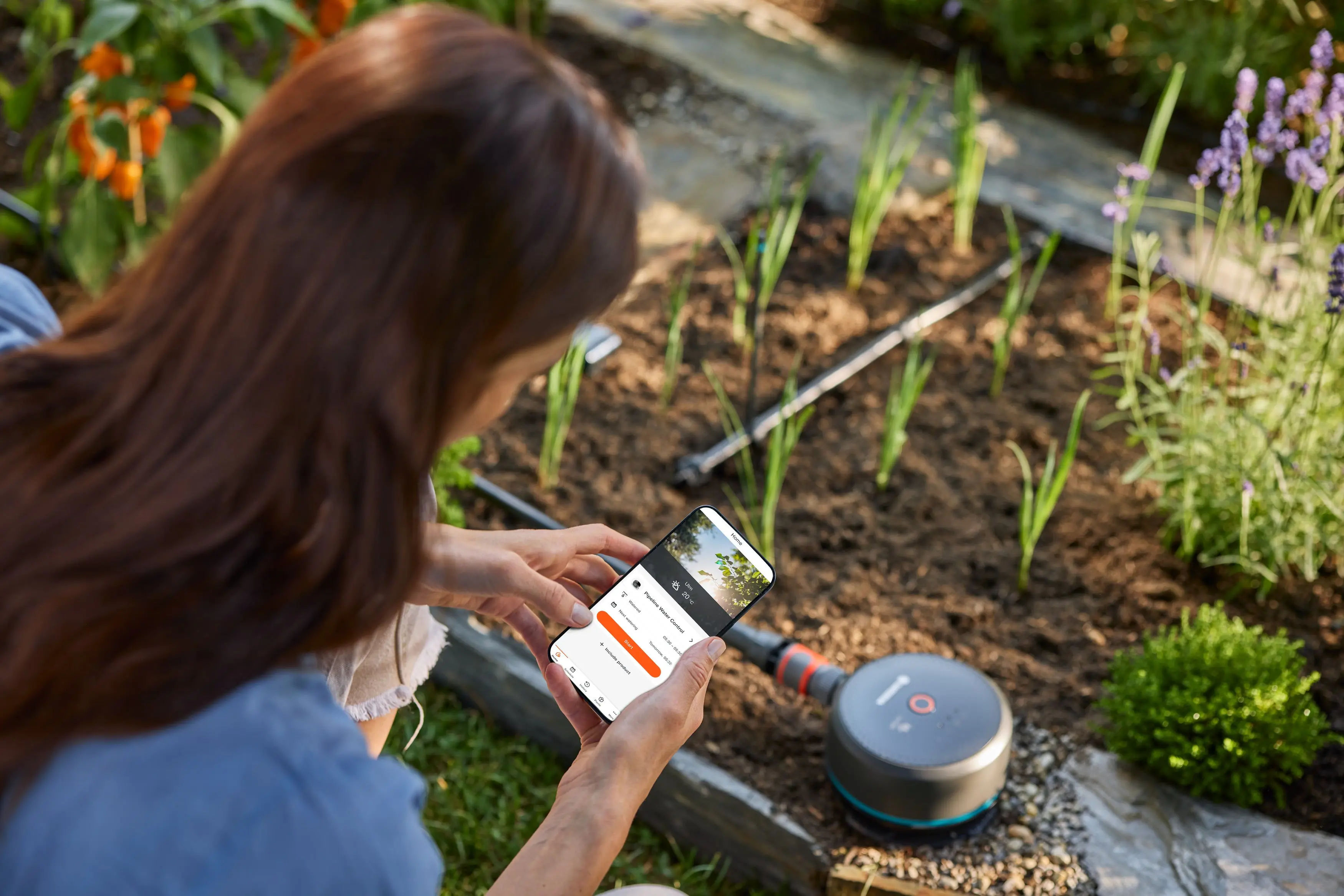 Gardena Bewässerungssteuerung smart Pipeline inkl. Hahn- & Schlauchverbinder