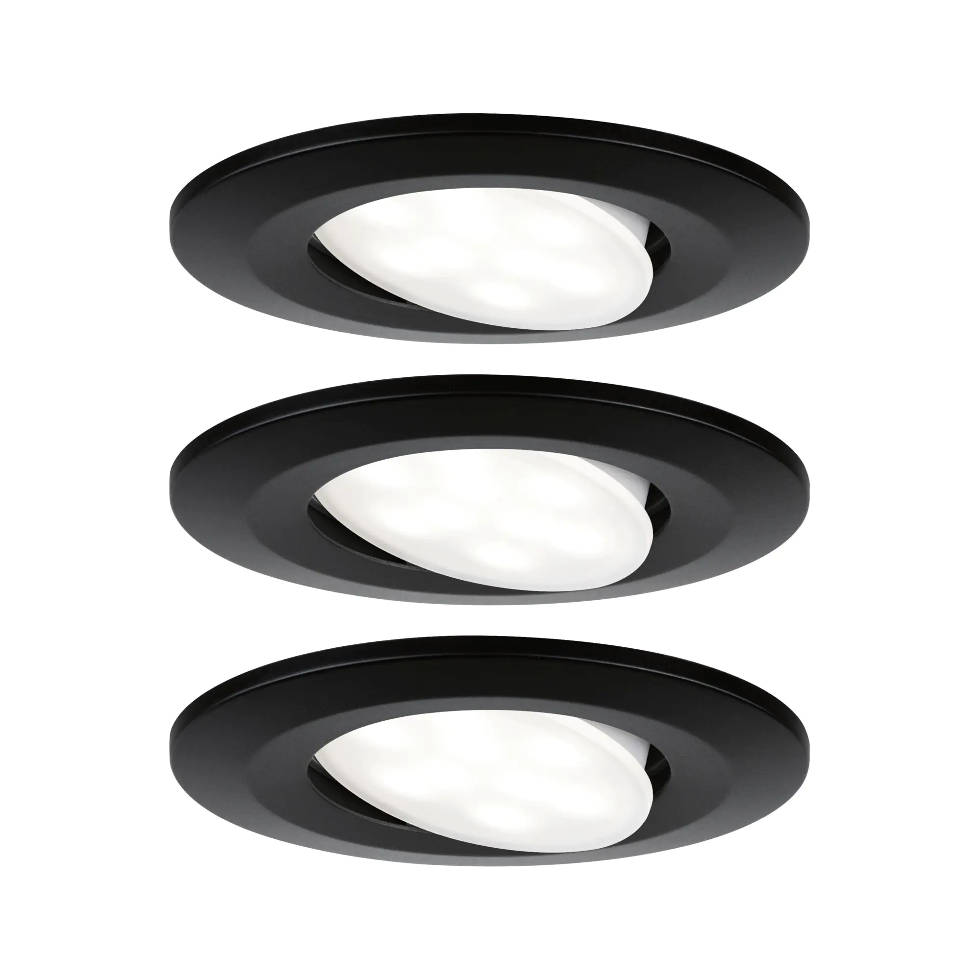 Paulmann LED Einbauleuchte Set Calla schwarz matt schwenkbar Ø 9 cm Paulmann LED Einbauleuchte Set Calla schwarz matt schwenkbar Ø 9 cm