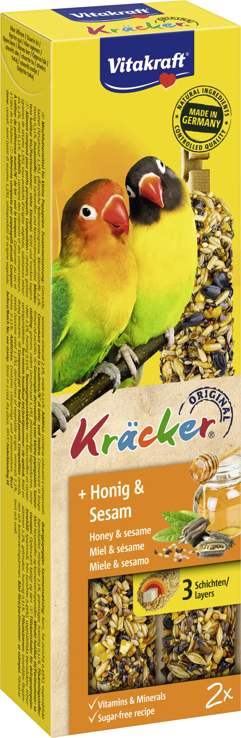 Vitakraft Kräcker® Honig & Sesam 2 Stück / 180 g Vitakraft Kräcker® Honig & Sesam 2 Stück / 180 g