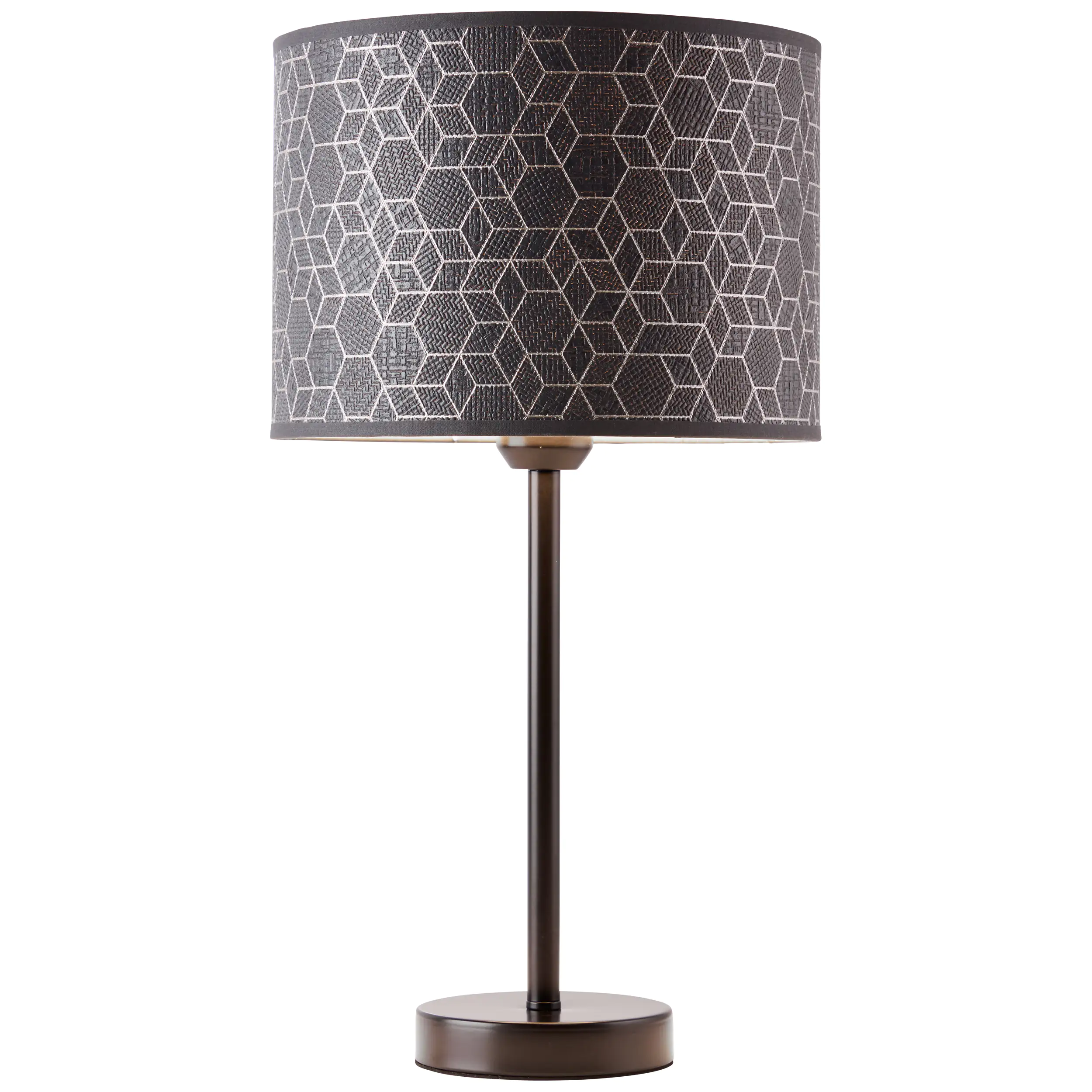 Brilliant Tischleuchte Galance groß schwarz E27 40 W mit Schnurschalter