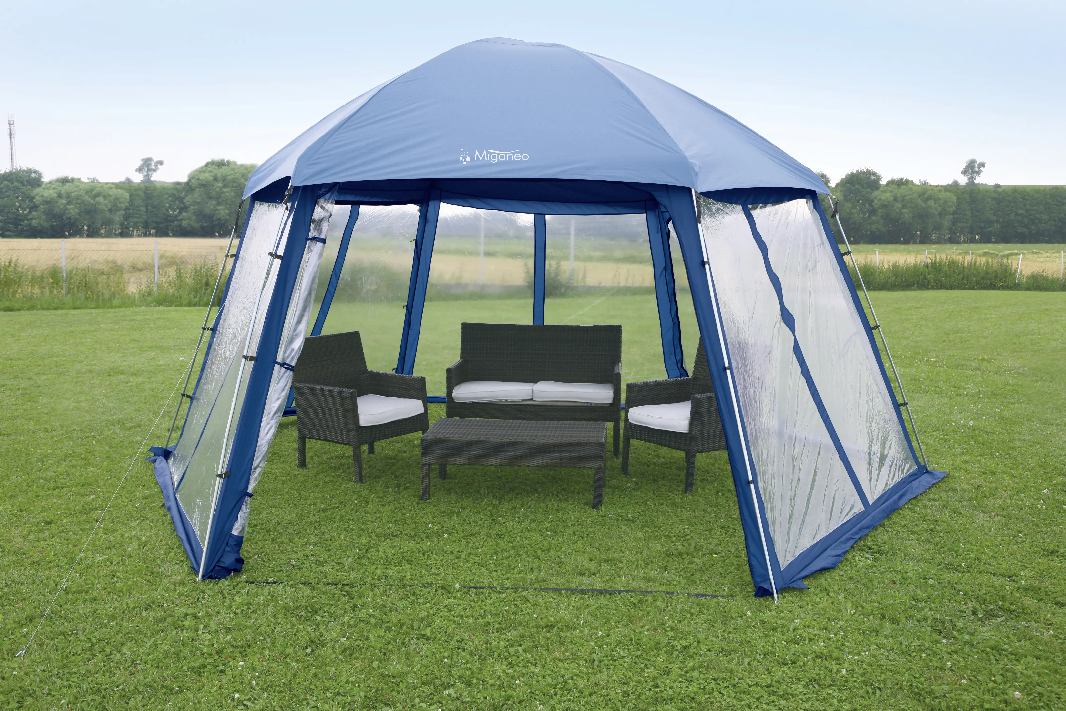 Steinbach Pooldach Ø 400 cm, mit Fenster