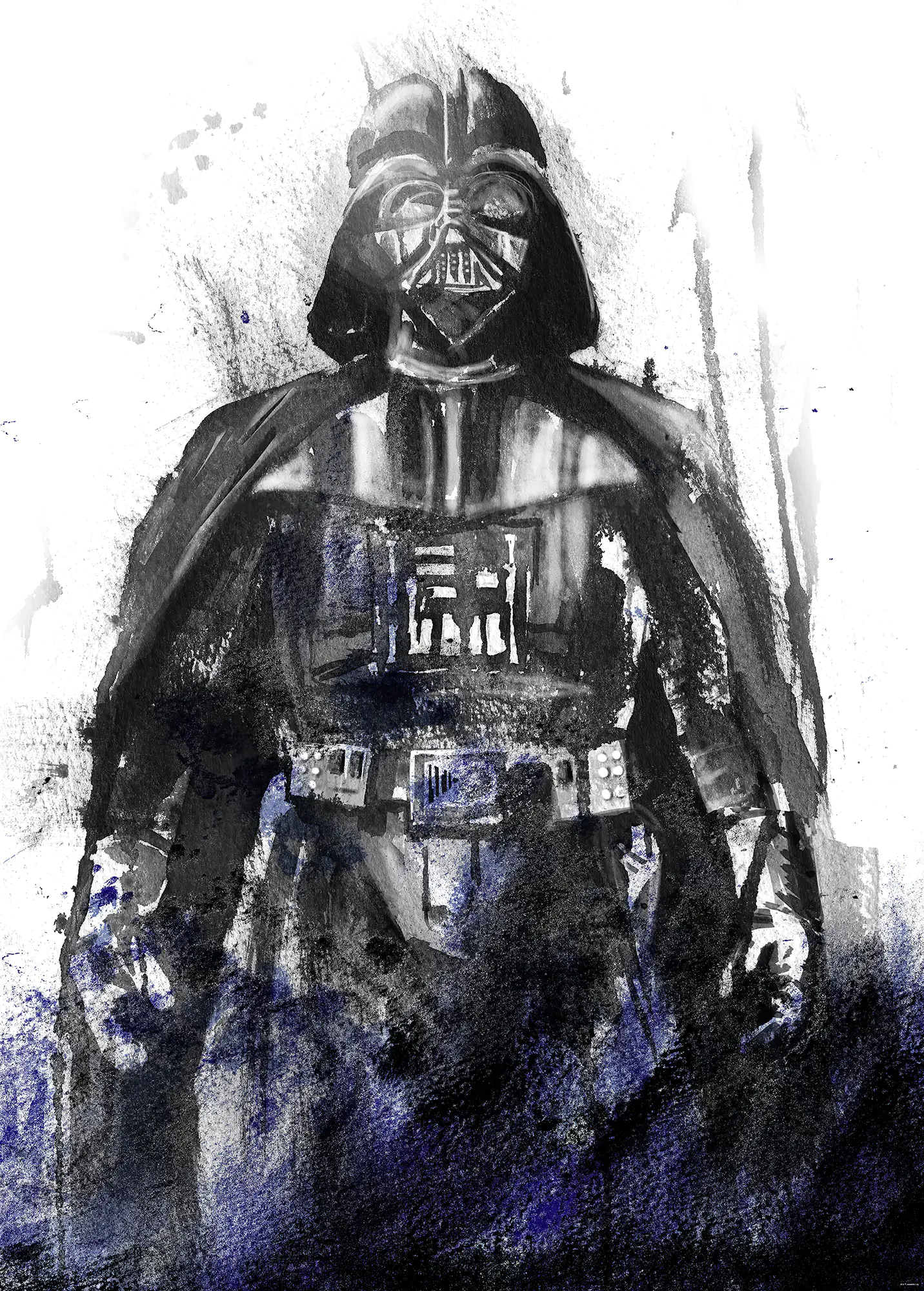 4055065410178 Komar Vlies Fototapete SW Watercolor Vader 200 x 280 cm