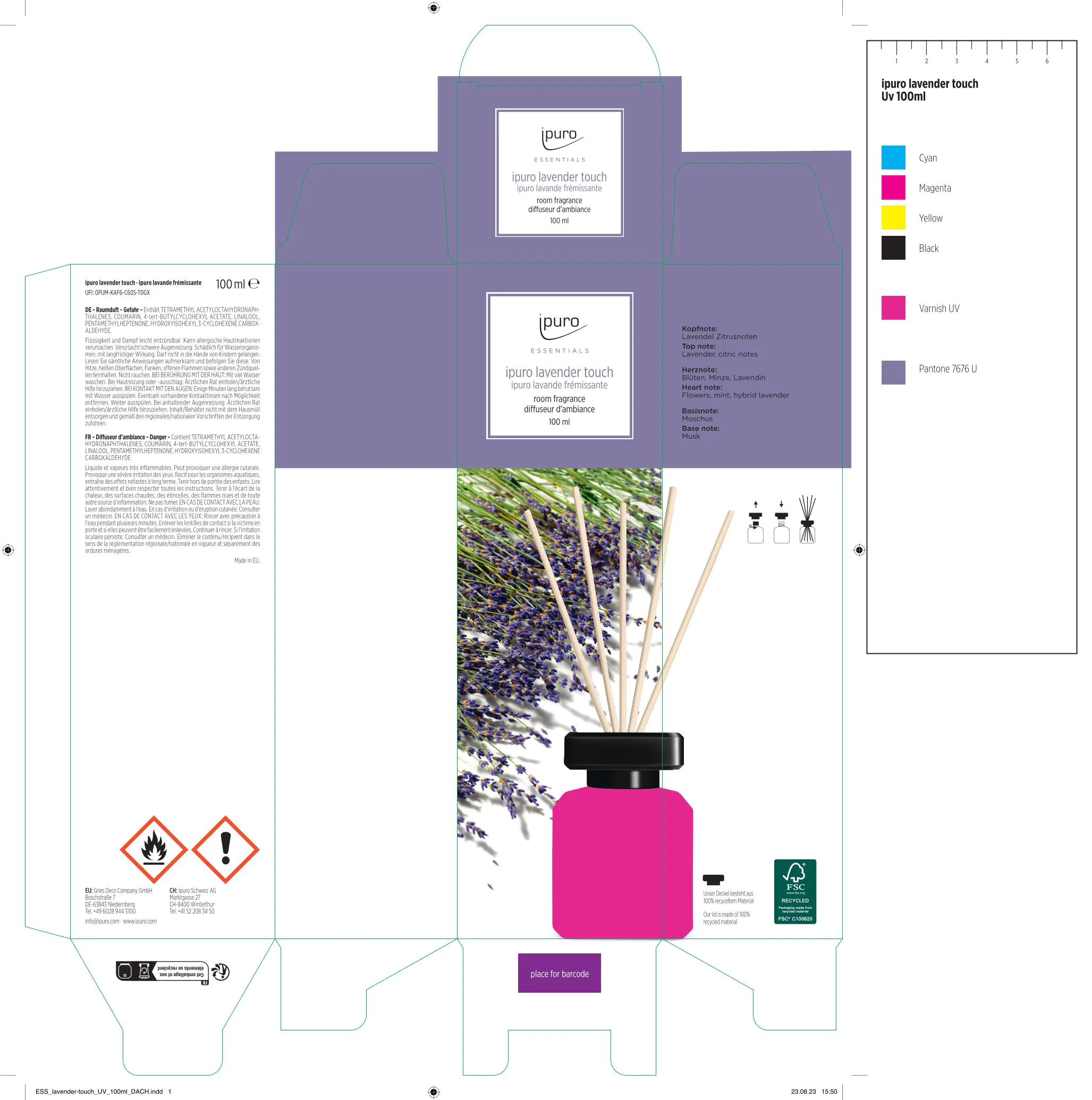 ipuro ESSENTIALS Raumduft Lavender Touch 100 ml ipuro ESSENTIALS Raumduft Lavender Touch 100 ml