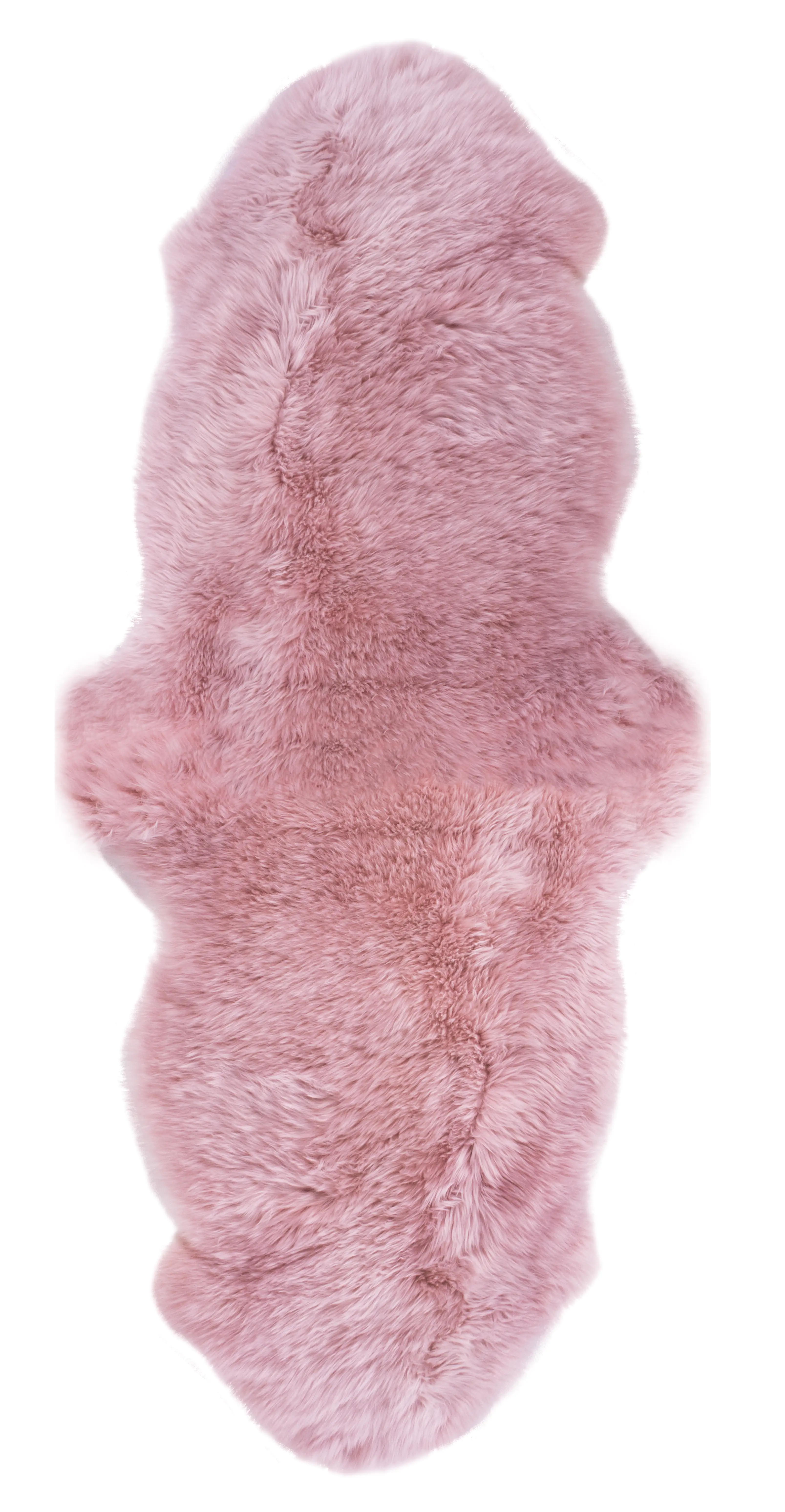 Schaffell Double altrosa altrosa, 60 x 160 cm