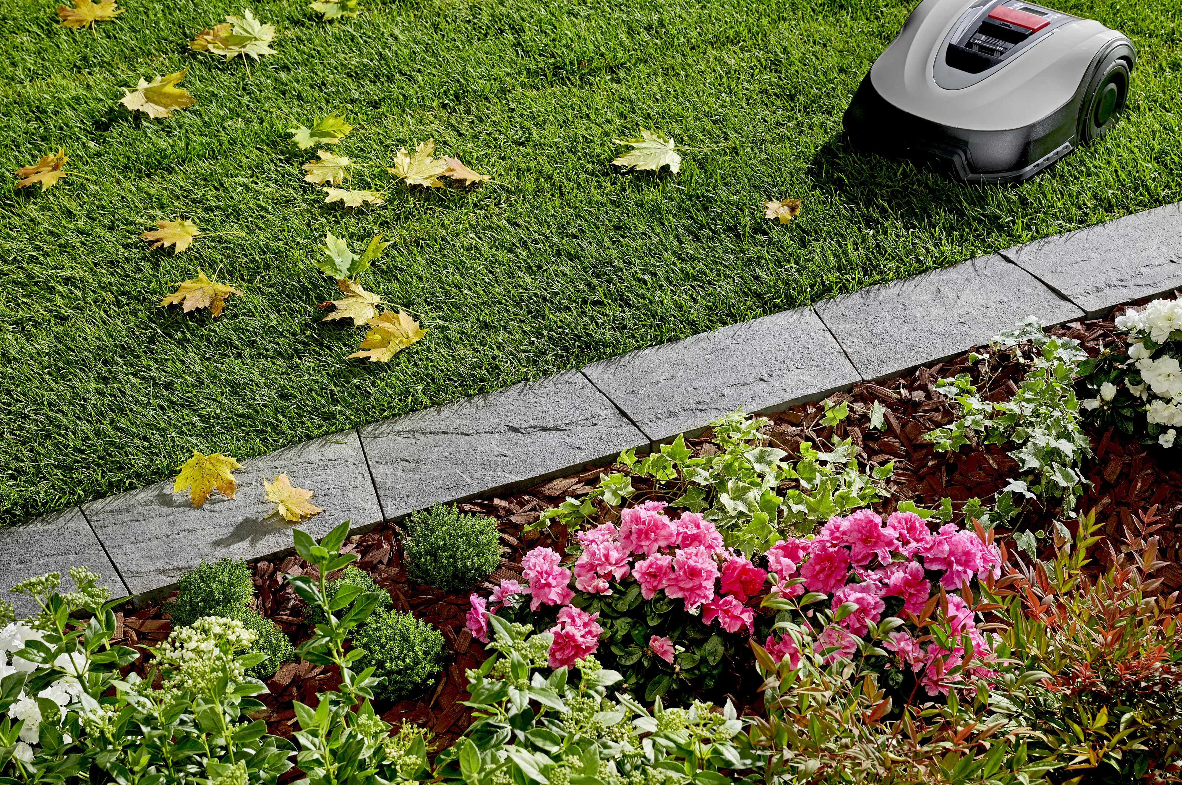 Kann Mähkante Nativa 35 x 20 x 4 cm grau-nuanciert