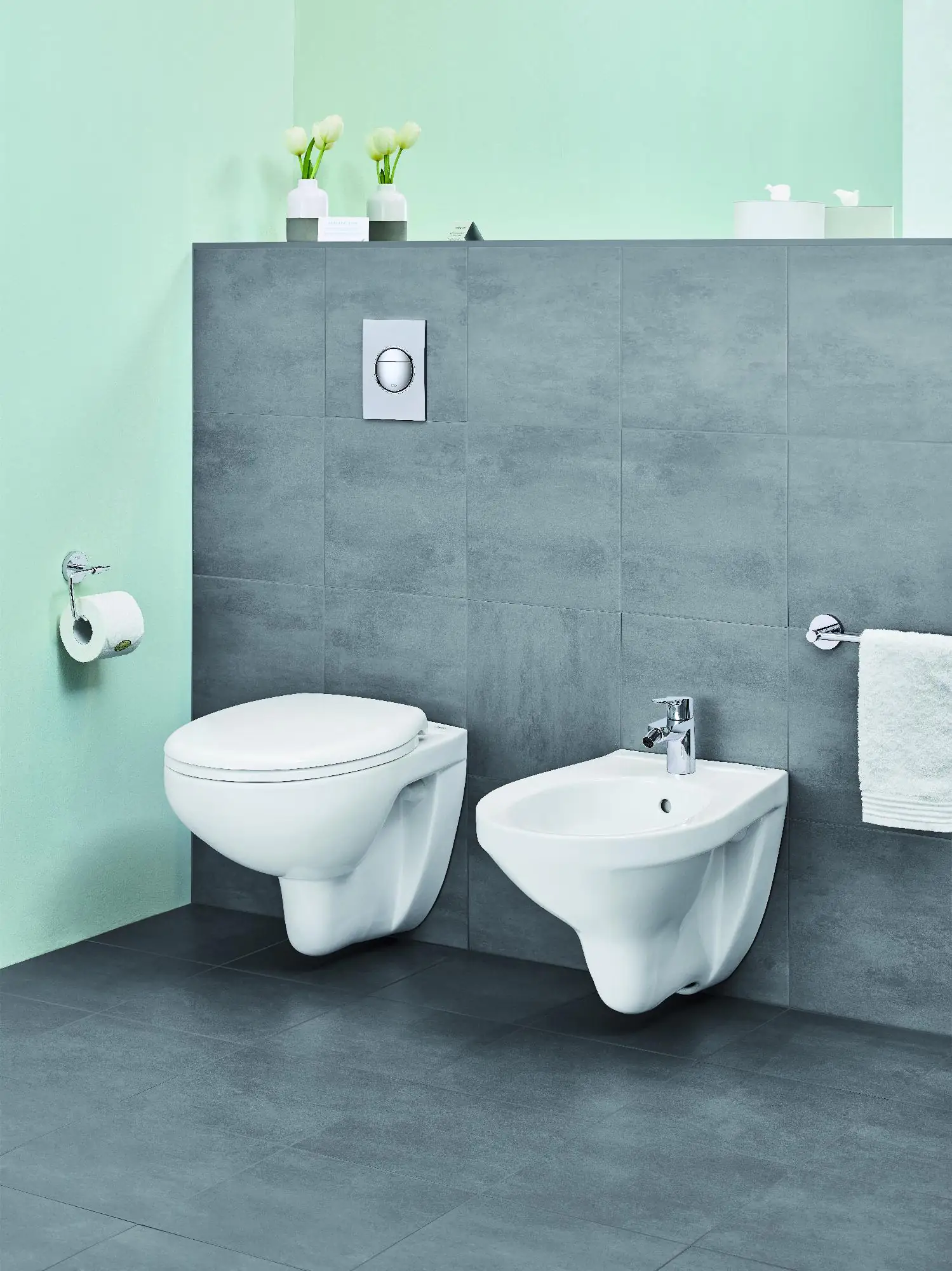 Grohe Wandbidet Bau weiß