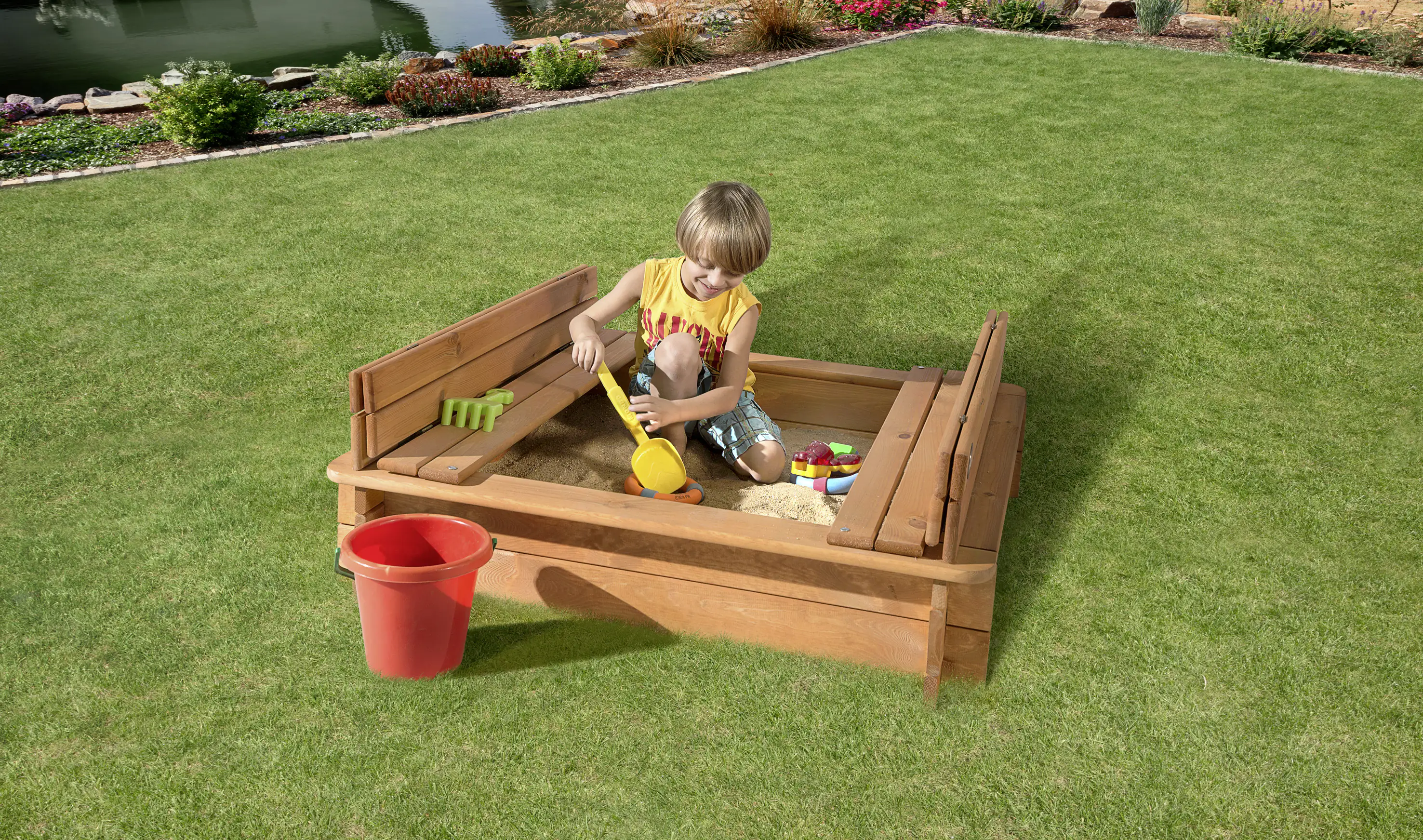 Weka Sandkasten Felix Gr. 1 100 x 100 cm kaufen Globus Baumarkt