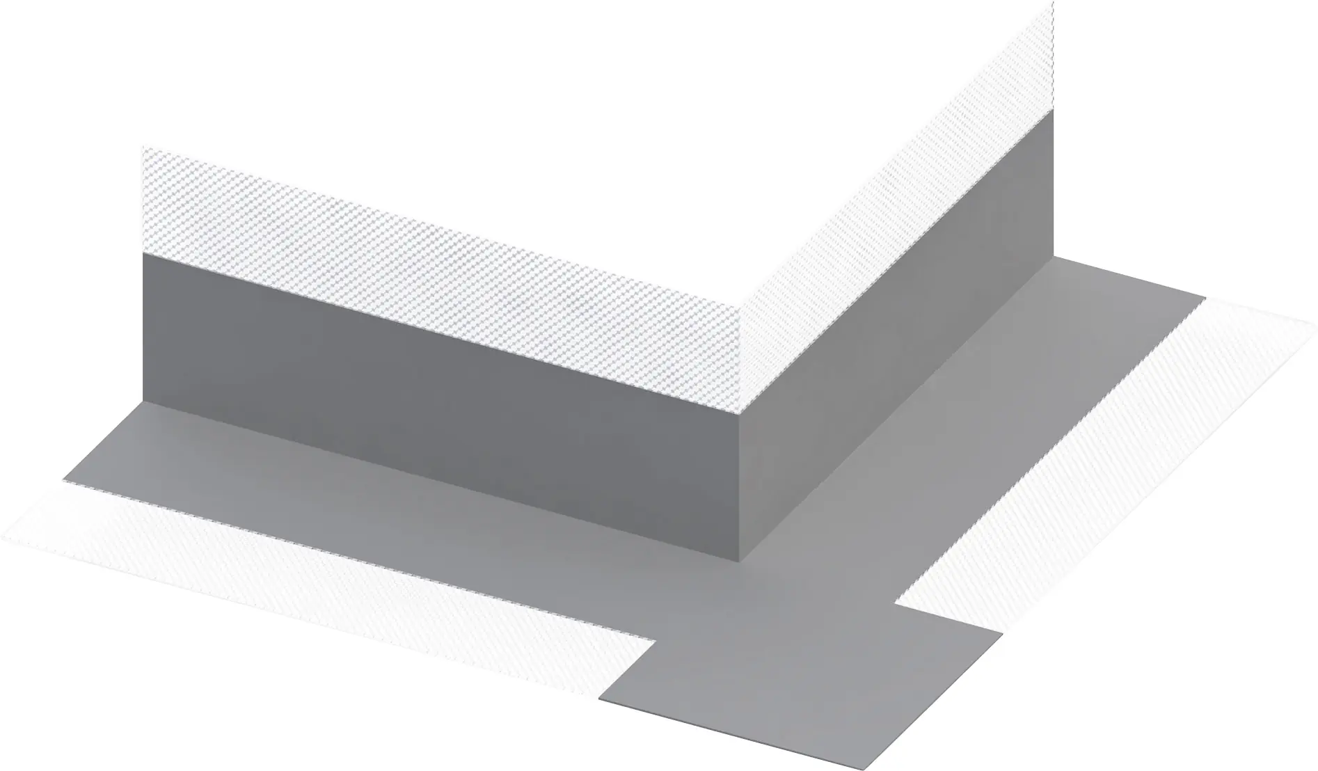 alfer Aussenecken 125 mm 125 x 162.5 mm PVC (Kunststoff) glatt grau