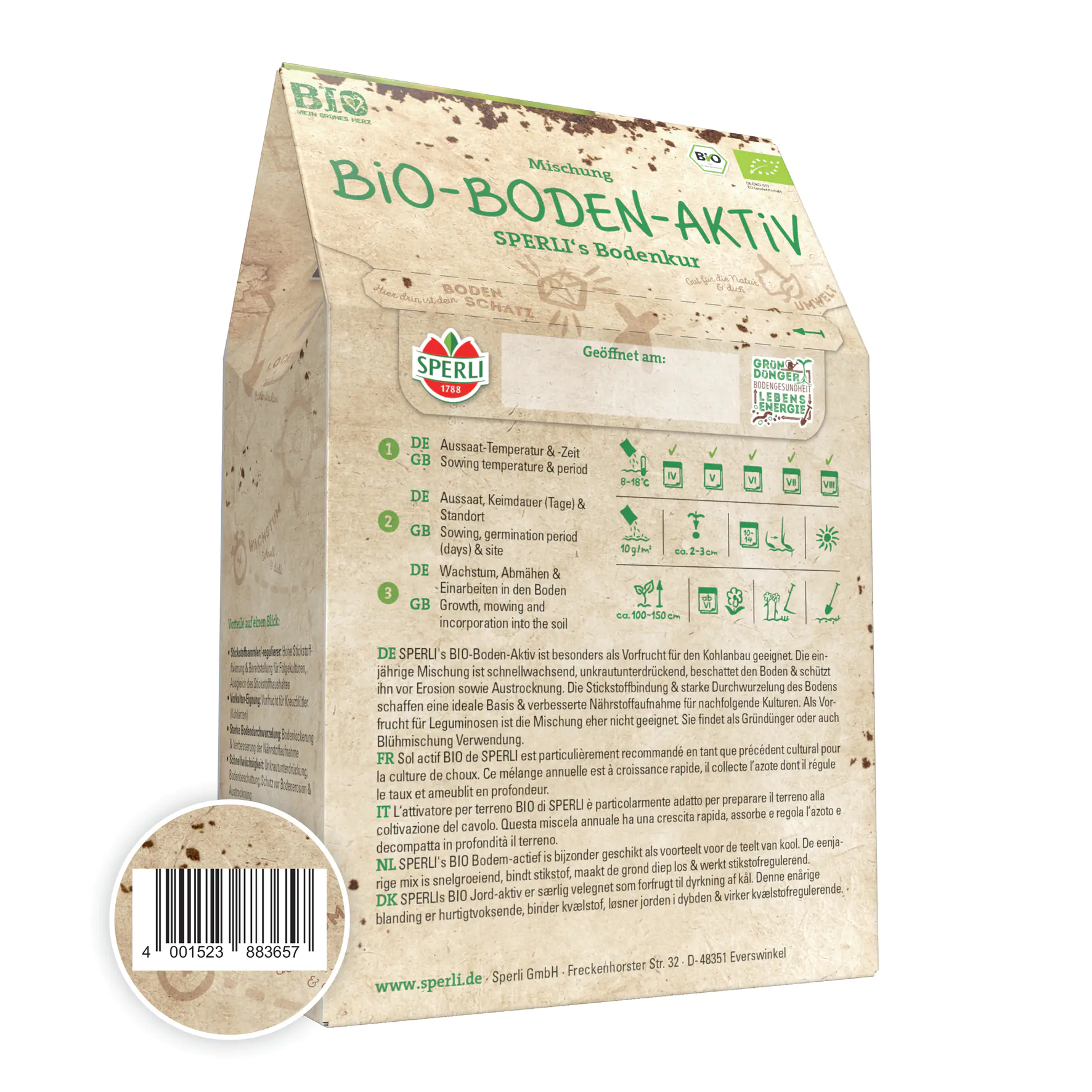 Sperli's Bodenkur Bio Boden Aktiv 250 g