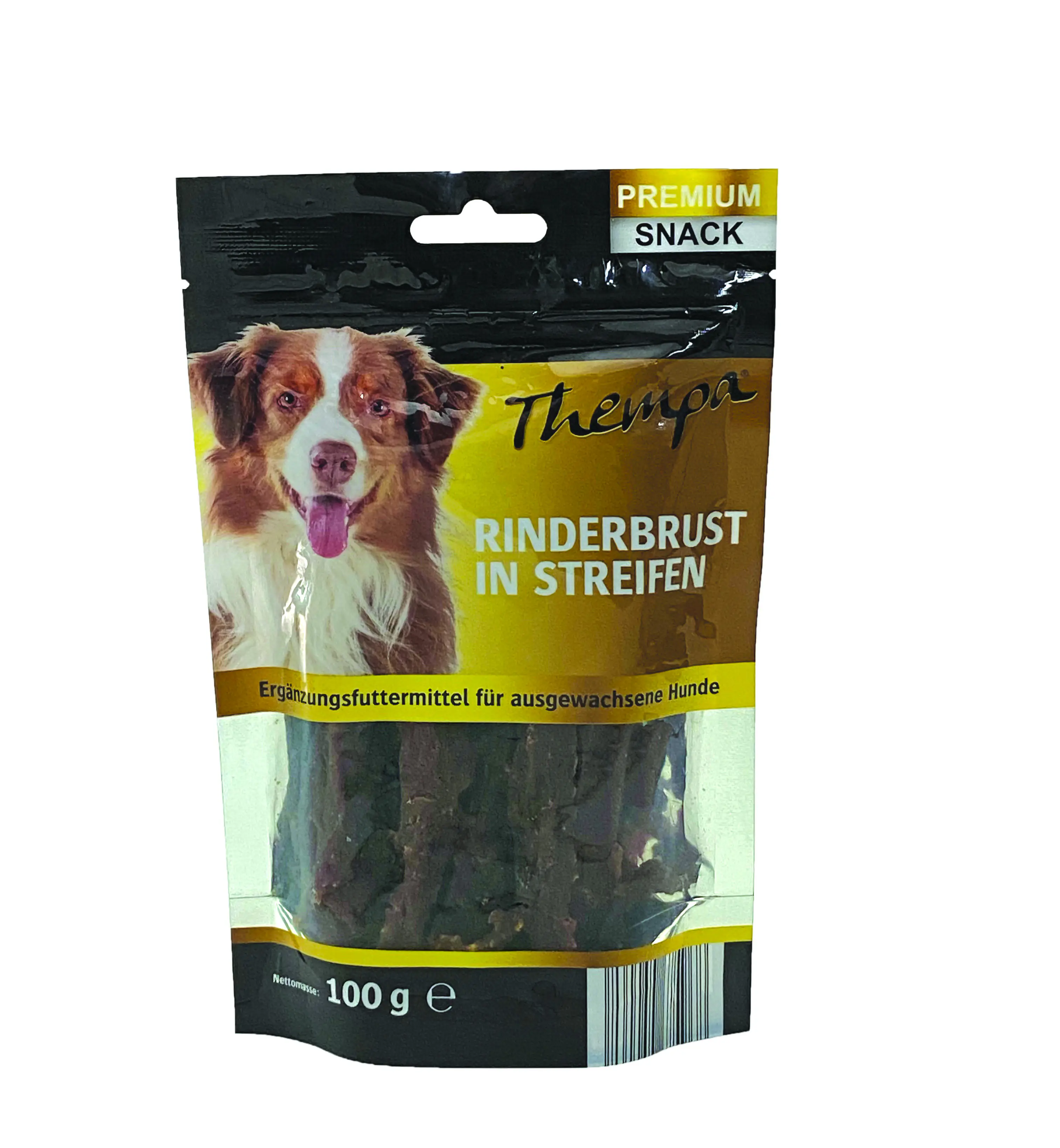 Thempa Hundesnack Adult Rinderbrust in Streifen 100 g 