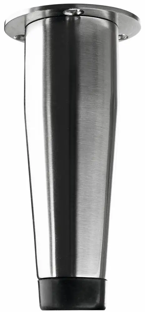 Hettich Möbelfuß Vitima Edelstahl-Optik Ø 60 x 100 mm