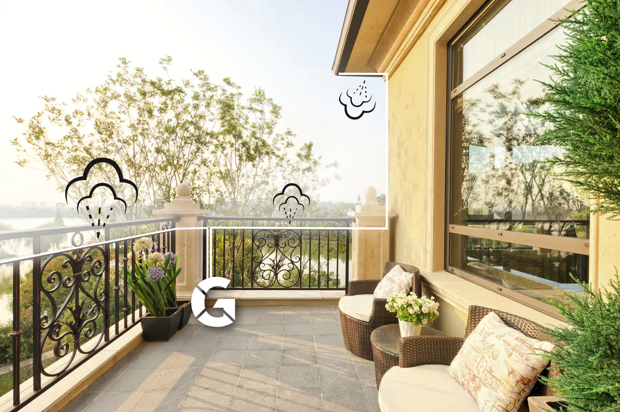 Stocker Geyser Zubehör-Set Kit Balkon 10 m ø 6 mm