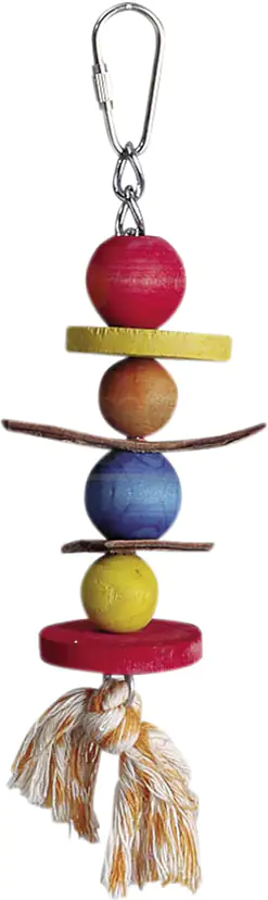 Ollesch Vogelspielzeug 21 Holzkugeln bunt