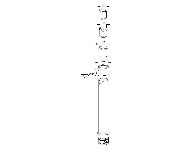 Delschen Abschlussring mit 3-fach Adapter