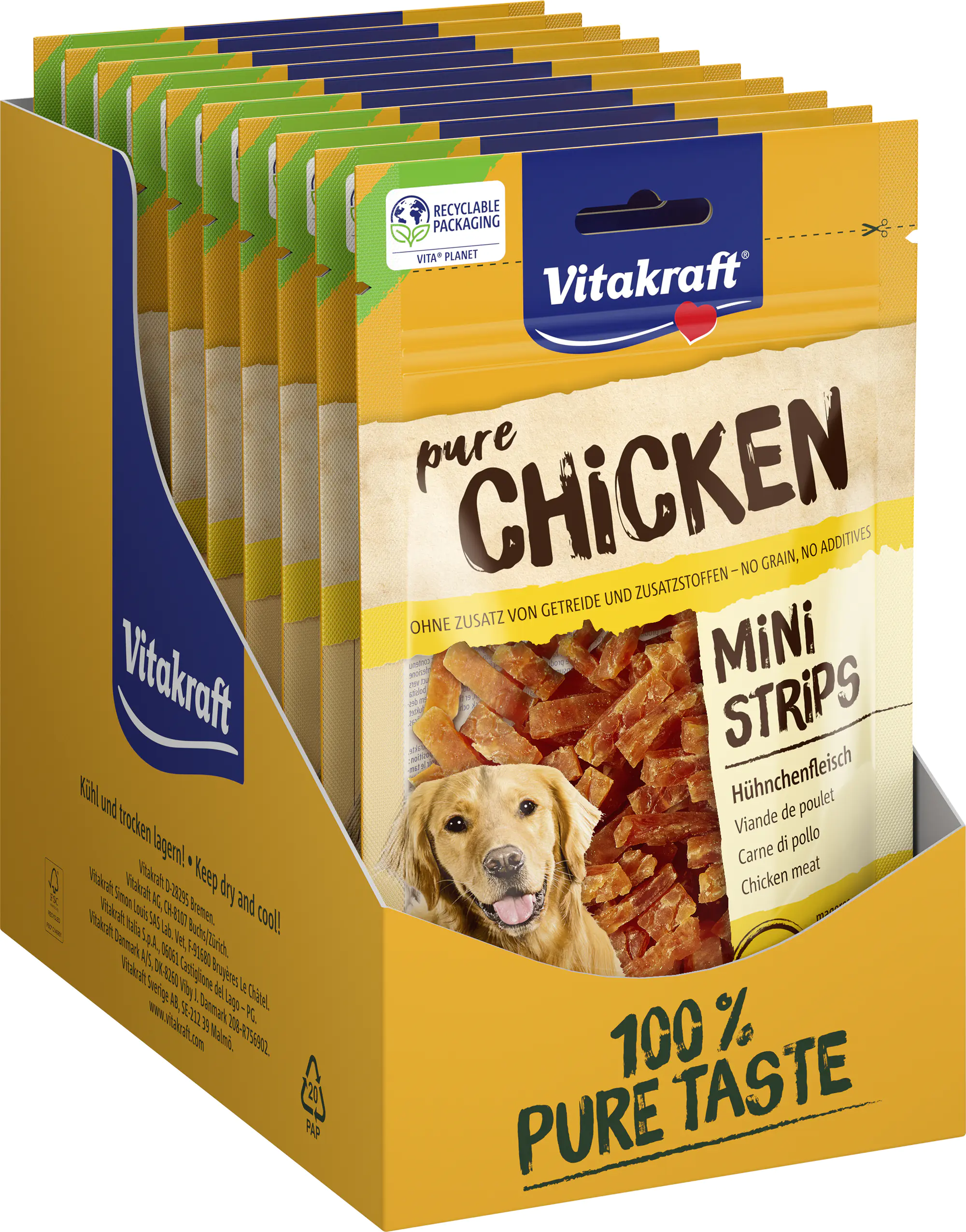 Vitakraft CHICKEN Mini Streifen Huhn 80 g