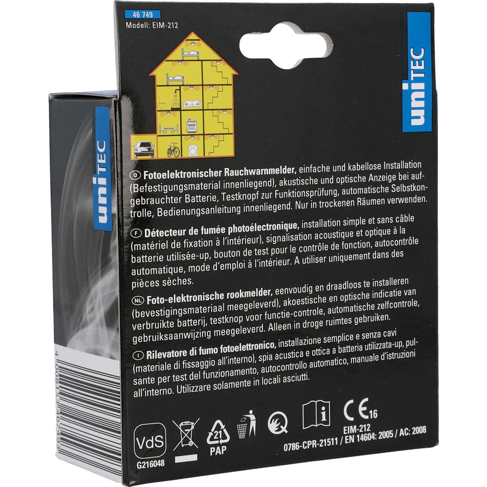 Rauchwarnmelder bis zu 10 Jahre Batterielaufzeit, VDS-geprüft mit Q-Label Rauchwarnmelder bis zu 10 Jahre Batterielaufzeit, VDS-geprüft mit Q-Label