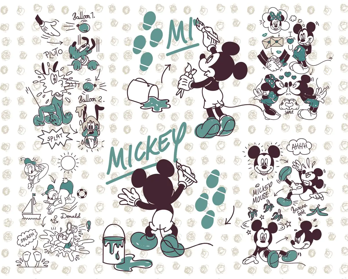 4055065510526 Komar Vlies Fototapete Mickey and Friends 350 x 280 cm