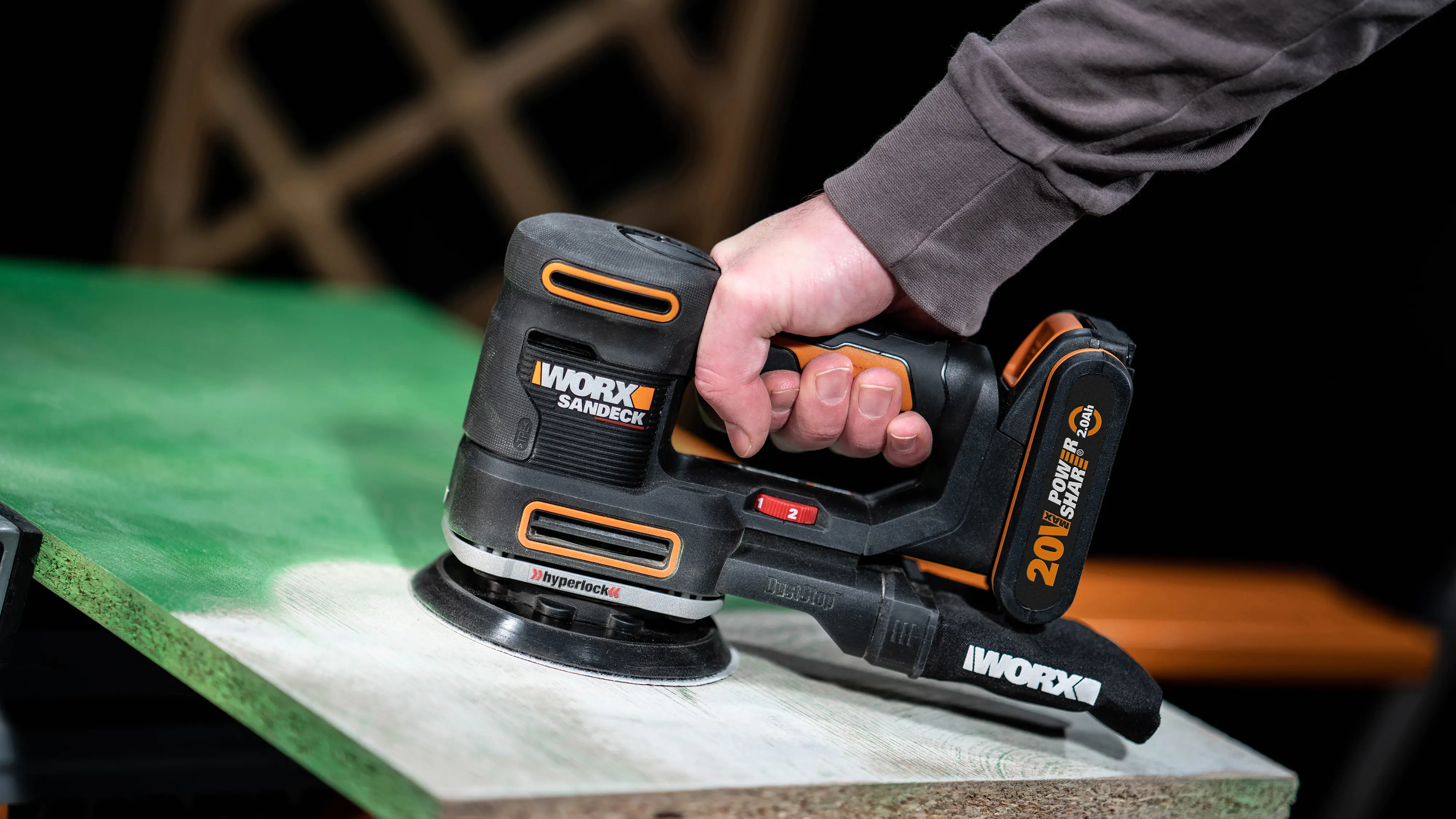 Worx Akku-Multifunktionschleifer WX820.9 20 V ohne Akku & Ladegerät Worx Akku-Multifunktionschleifer WX820.9 20 V ohne Akku & Ladegerät