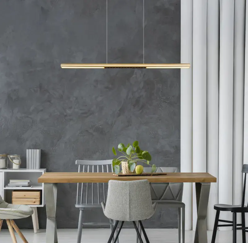 Globo Hängeleuchte Cody 120 x 150 cm L x B goldfarben matt