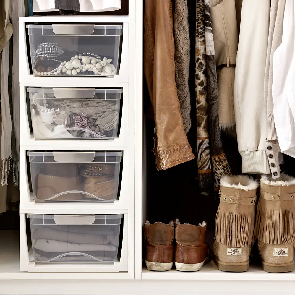 Sunware Omega Drawer unit 6L transparent weiß Sunware Omega Drawer unit 6L transparent weiß