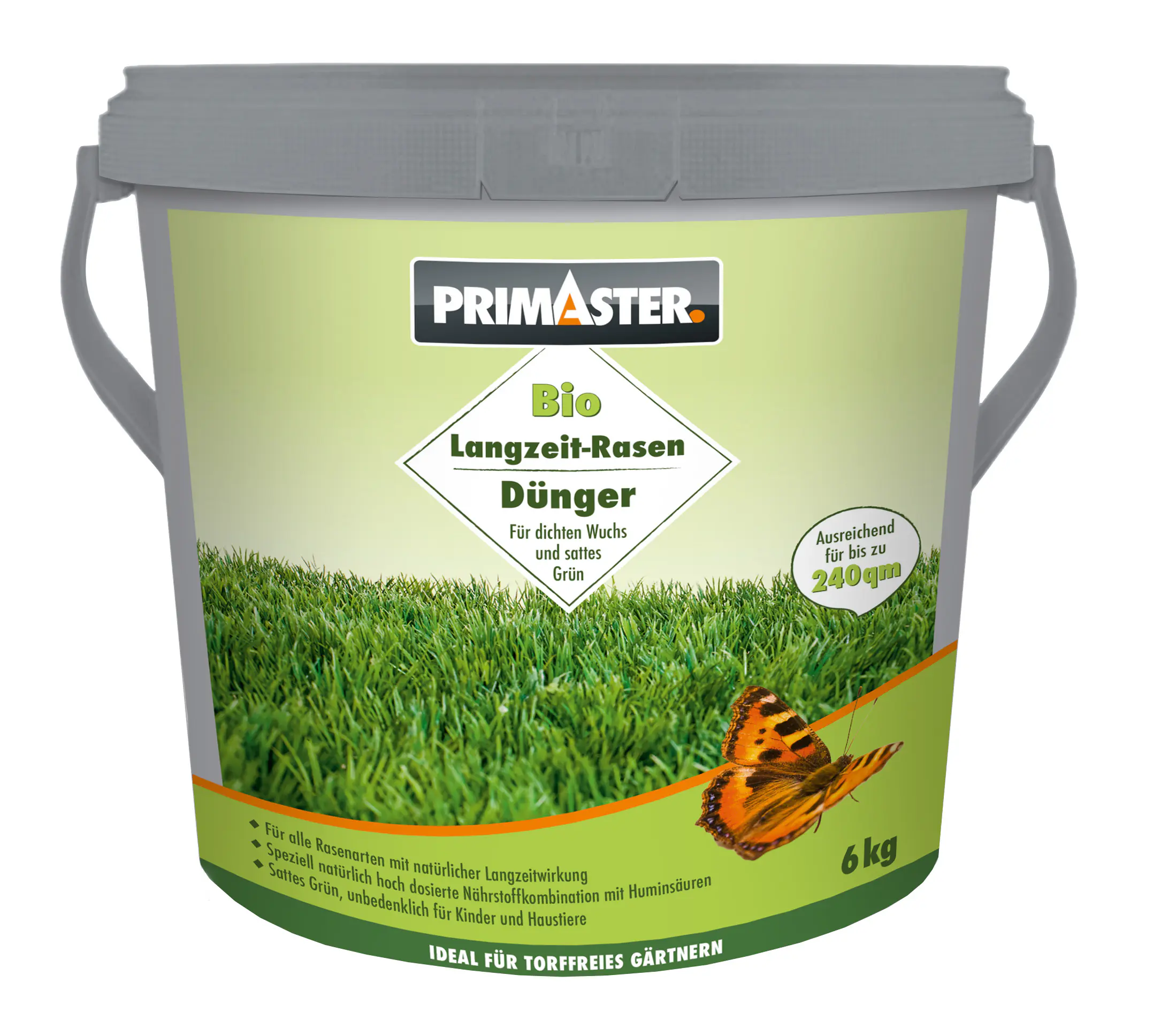 Primaster Bio Langzeit Rasendünger 6 kg für 240 m²