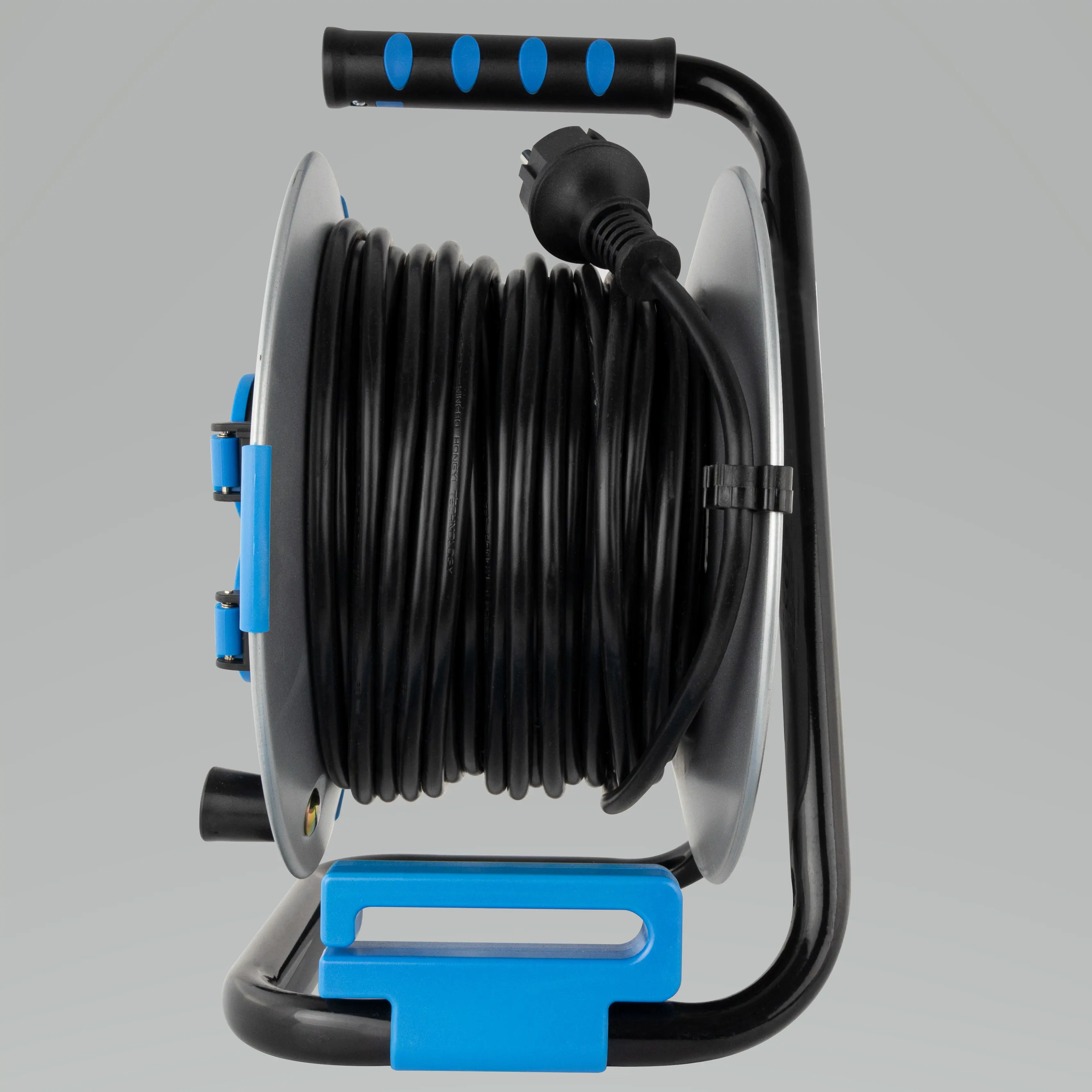 REV Kabeltrommel Stahl 25m H05VV-F 3G 1,5 mm² Stahl schwarz blau REV Kabeltrommel Stahl 25m H05VV-F 3G 1,5 mm² Stahl schwarz blau
