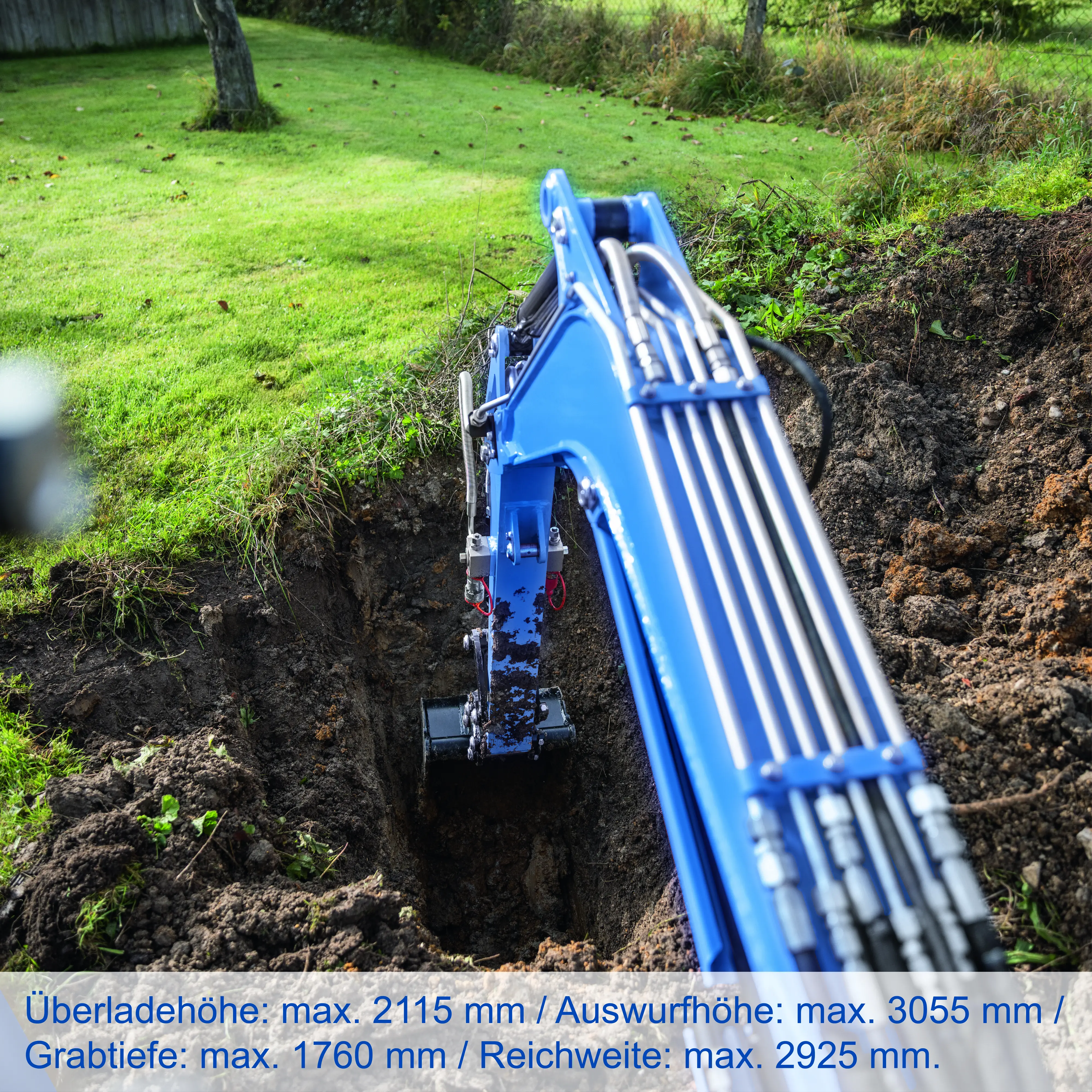Scheppach Mini-Bagger EXC1400 72 cm Spurbreite 11,5 PS