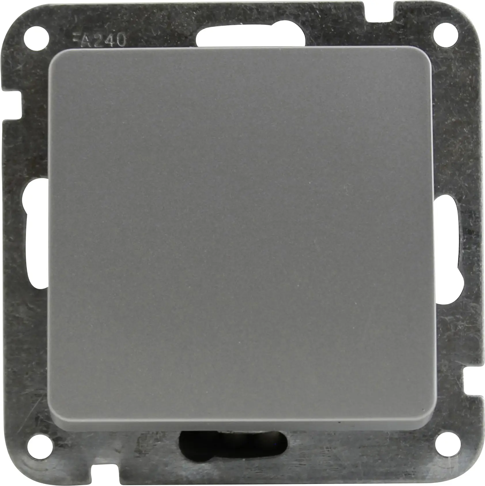 Unitec Taster mit Wippe silber, Serie Genua