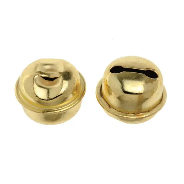 Glorex Rollenglöckchen 15 mm goldfarben, 8 Stück