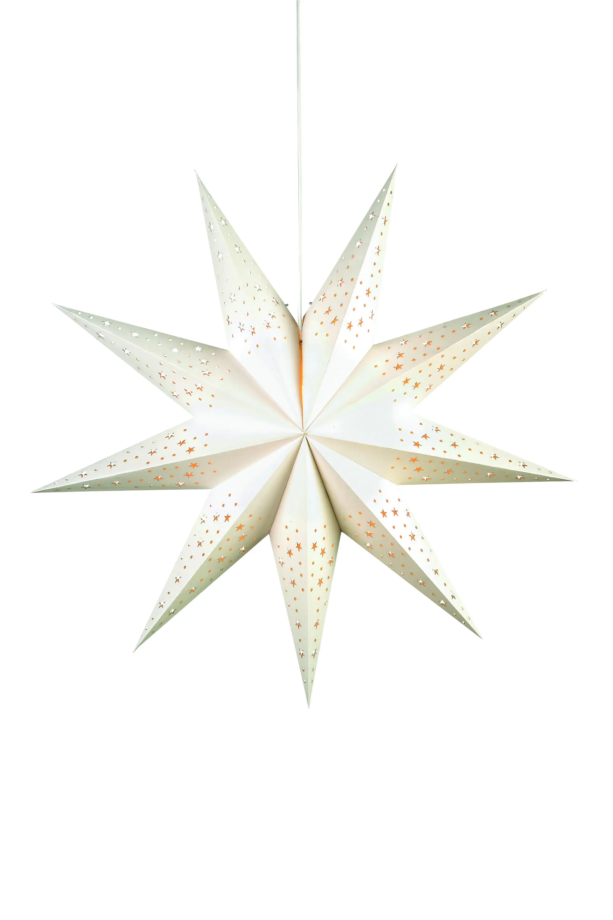 Markslöjd Papierstern Solvalla weiß, Ø 75 cm