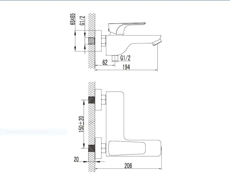 TrendLine Badewannenarmatur Aachen verchromt