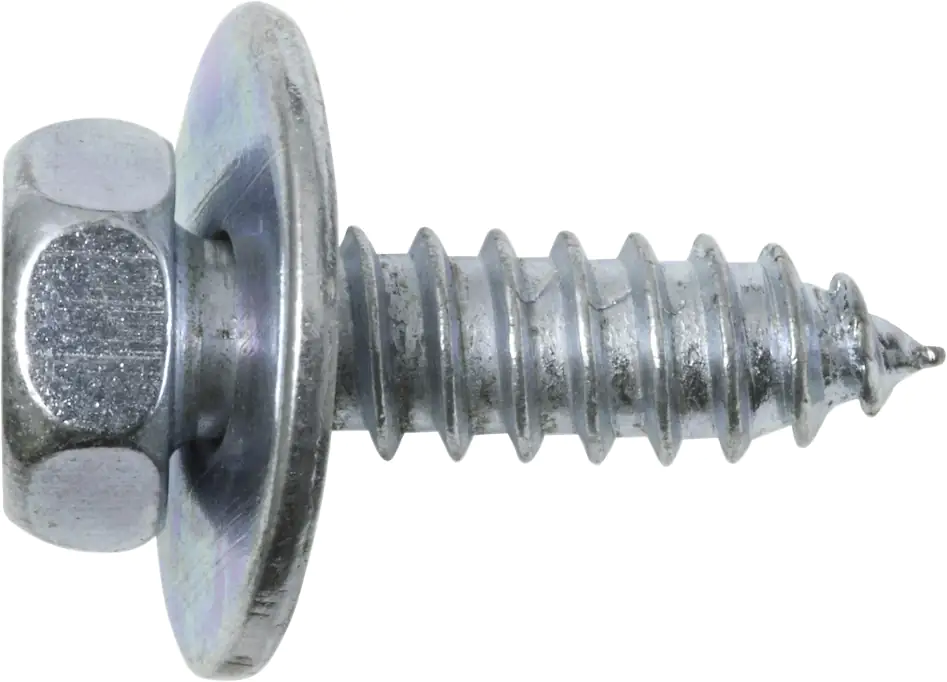 SWG Sechskantblechschraube mit Scheibe DIN 6901 6,3x20 verzinkt