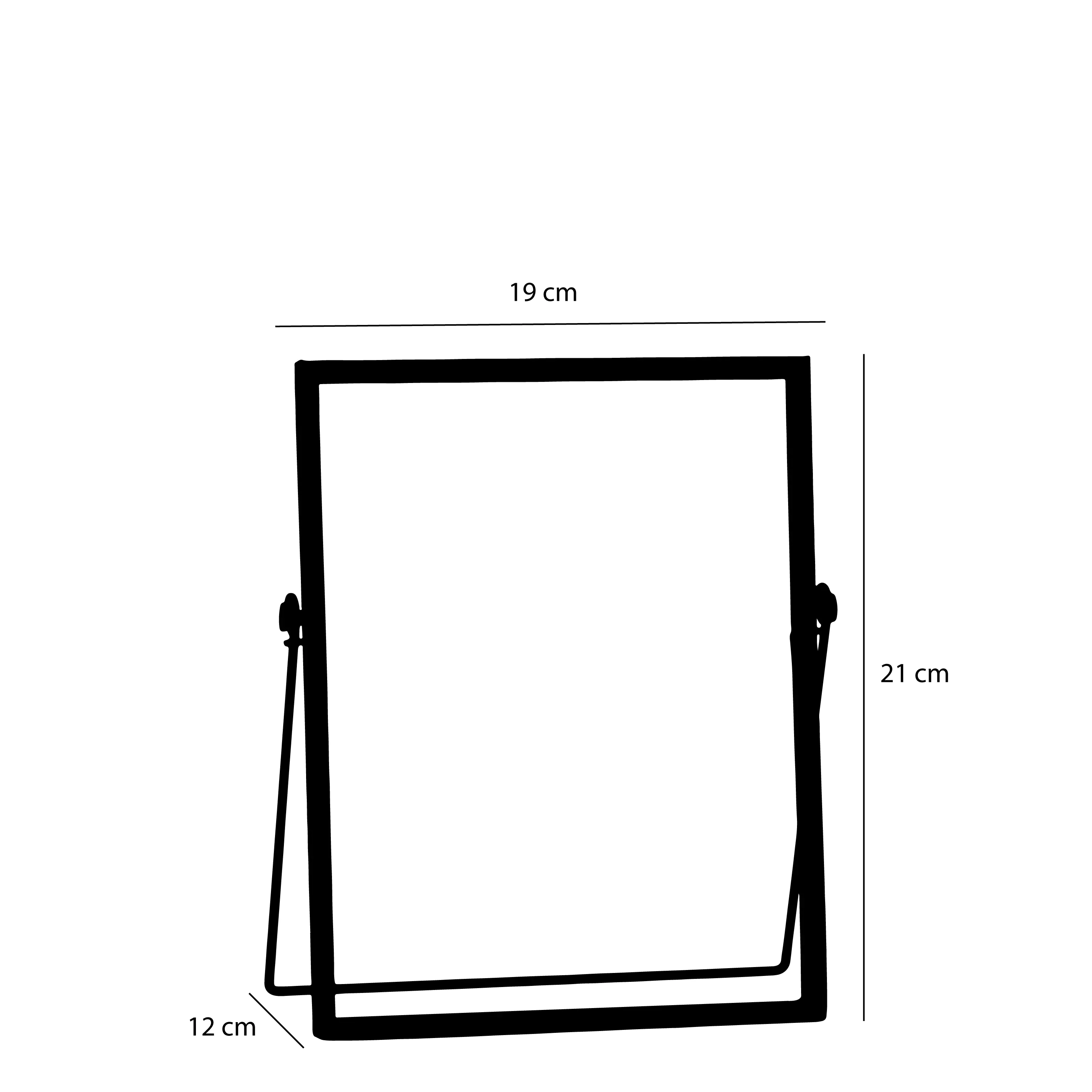 Mica Bilderrahmen Aimee 19 x 12 x 21 cm schwarz