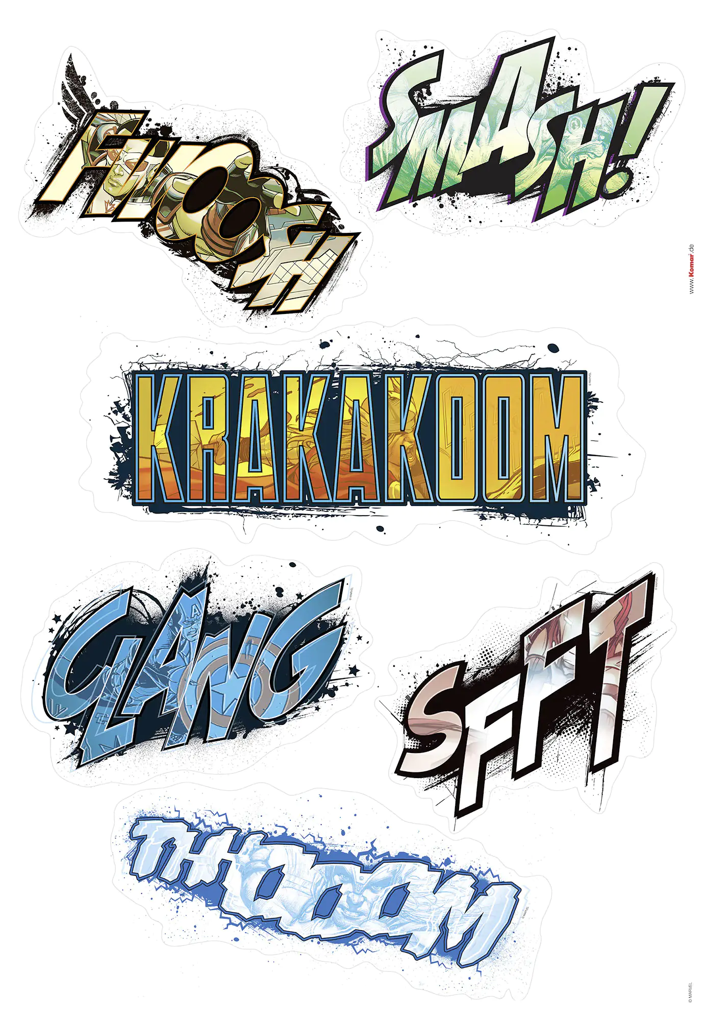 4036834177836 Komar Dekosticker Avengers Sounds 50 x 70 cm