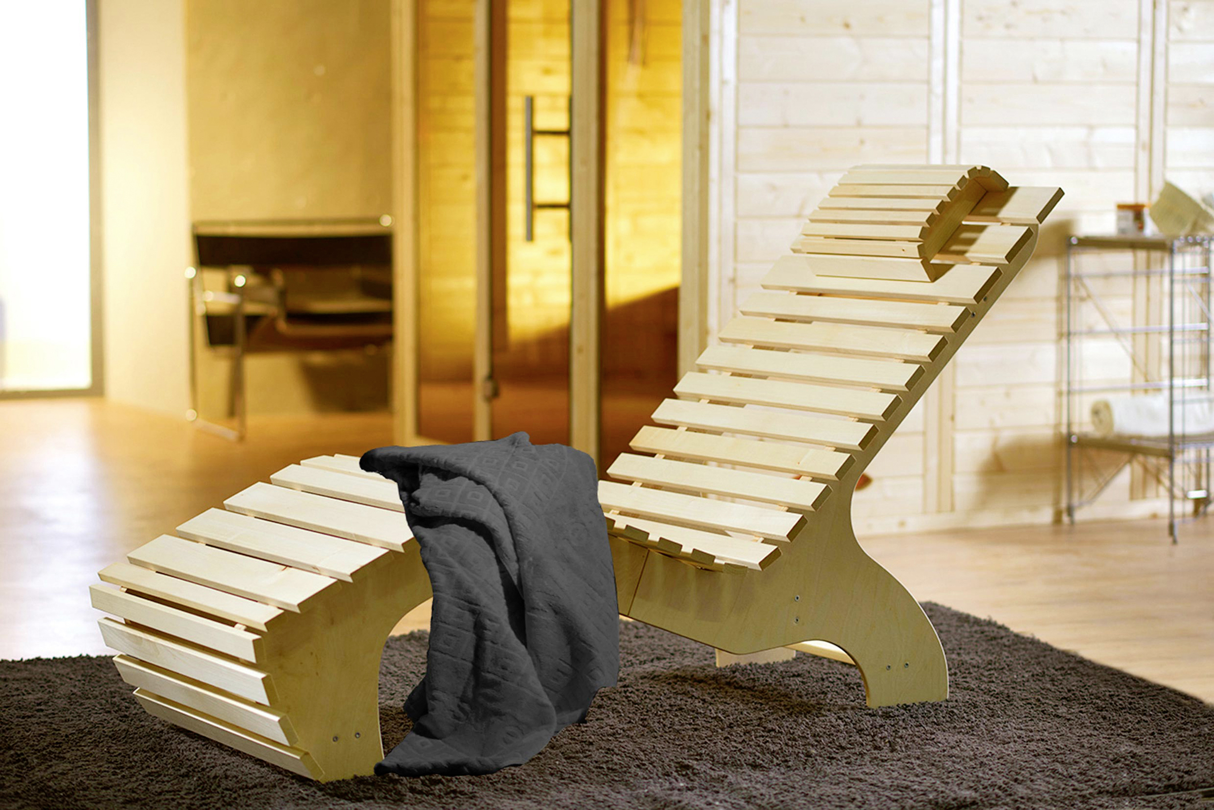 Weka Komfort-Wellnessliege inkl. Saunahandtuch