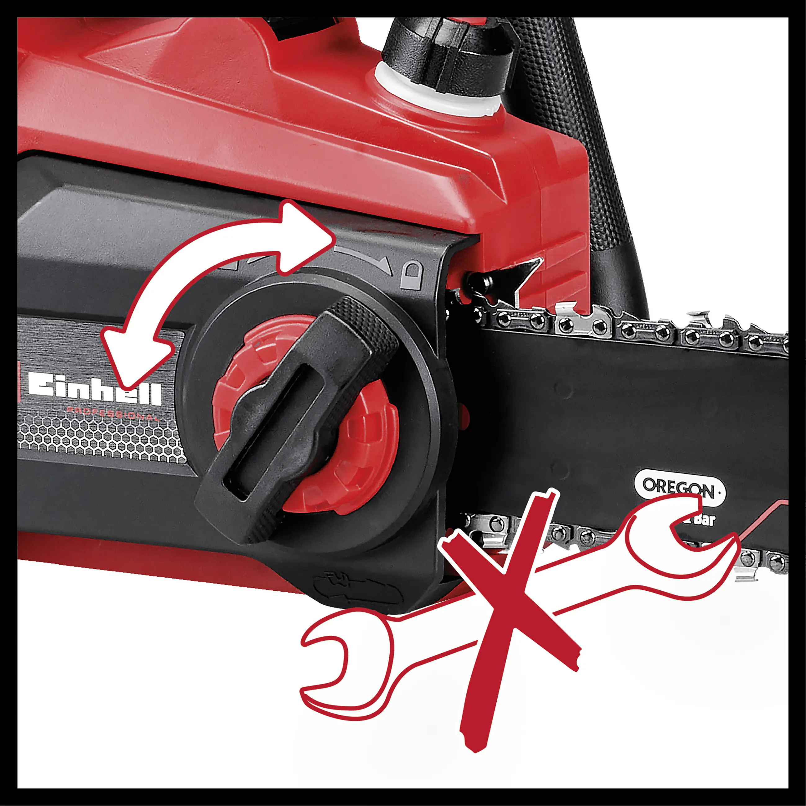 Einhell Akku-Kettensäge GP-LC 36/40 Li BL-Solo 40 cm Schwertlänge ohne Akku und Ladegerät