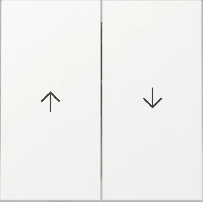 Gira Jalousiewippe 2fach System 55 Thermoplast reinweiß matt 329427