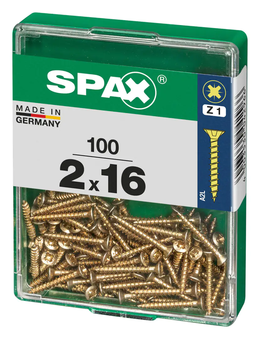 Spax Universalschrauben 2.0 x 16 mm PZ 1 - 100 Stk.