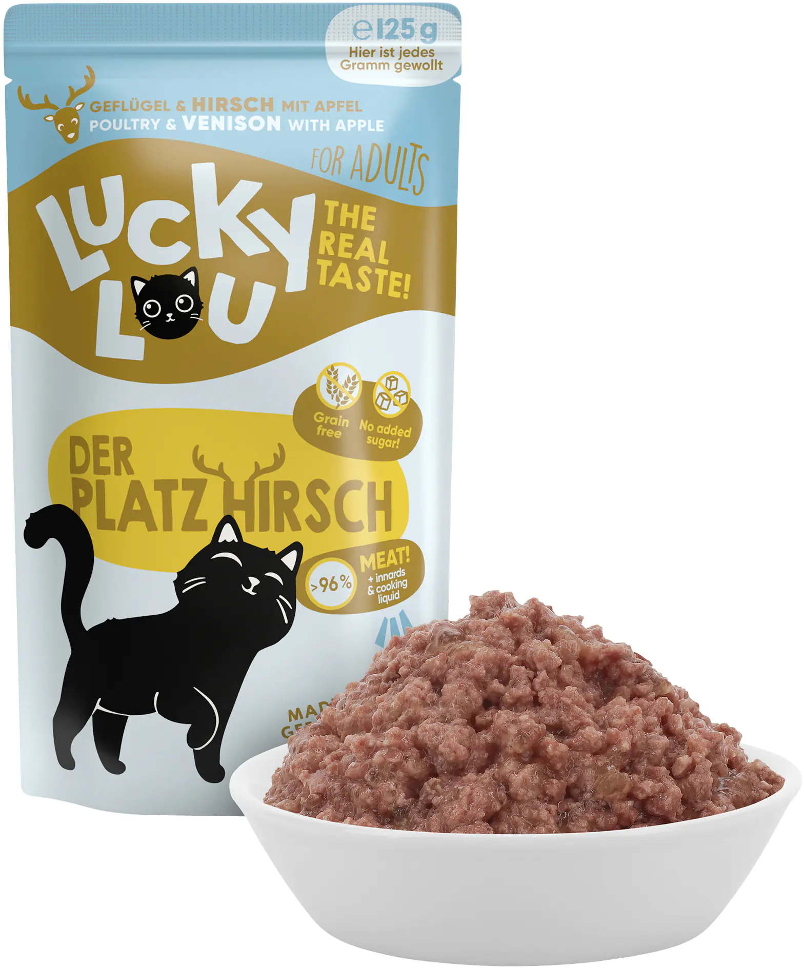 Lucky Lou Lifestage Adult Geflügel und Hirsch 125g Lucky Lou Lifestage Adult Geflügel und Hirsch 125g