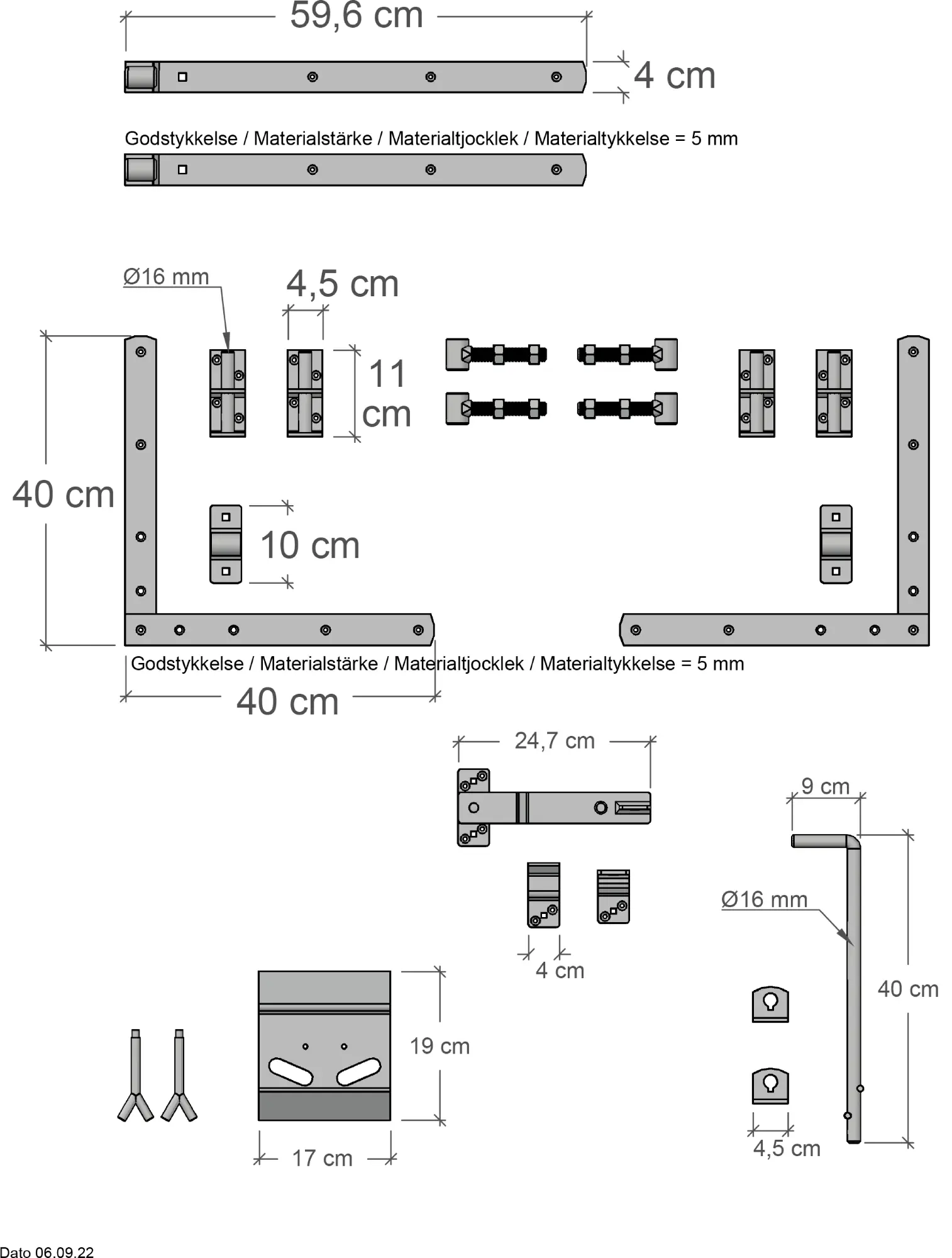 Plus Doppeltor Tokyo inkl. Beschläge 200 x 140 cm umbragrau fungizidbehandelt Plus Doppeltor Tokyo inkl. Beschläge 200 x 140 cm umbragrau fungizidbehandelt