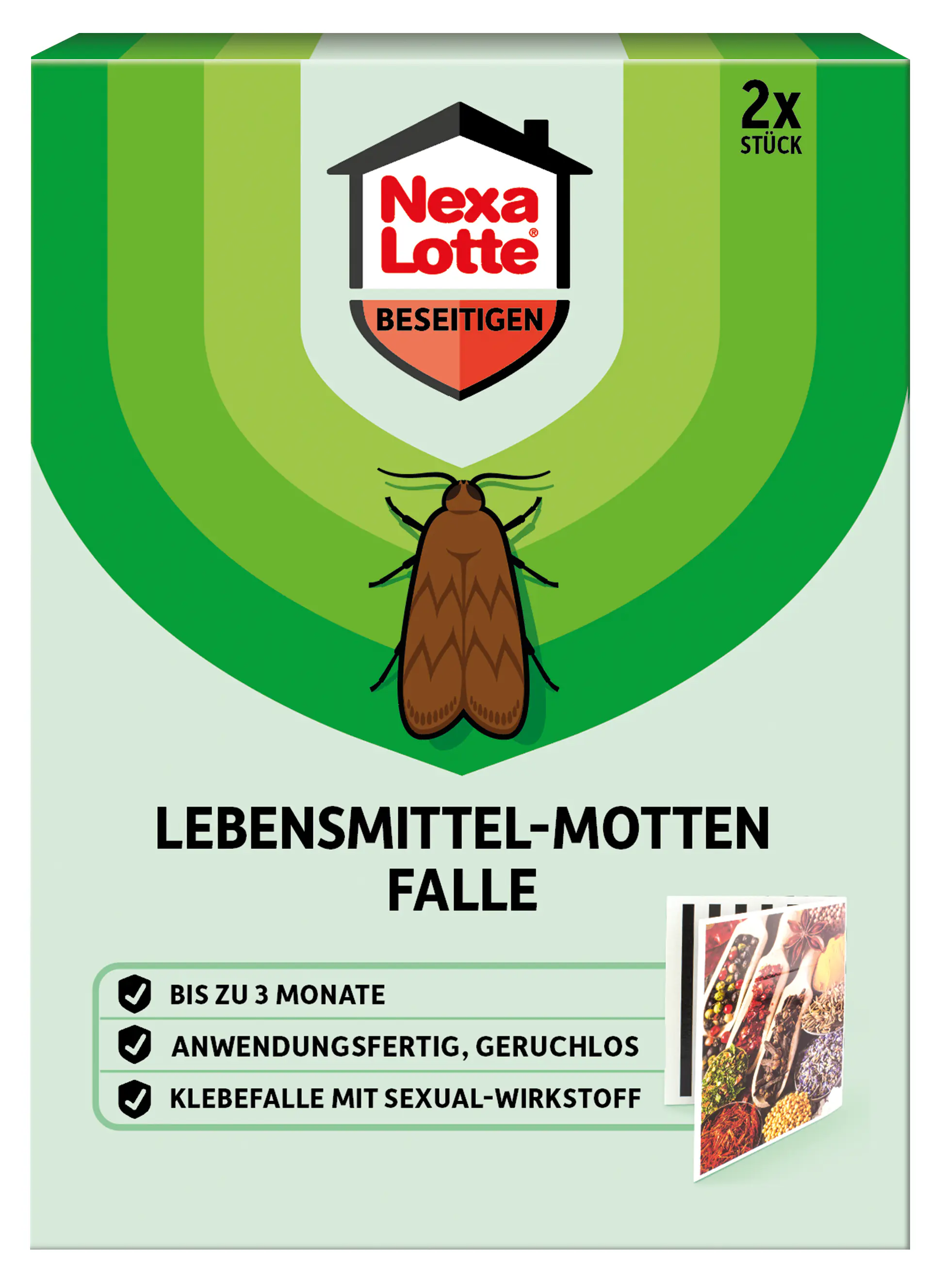Nexa Lotte Lebensmittelmotten-Falle 2 Stück