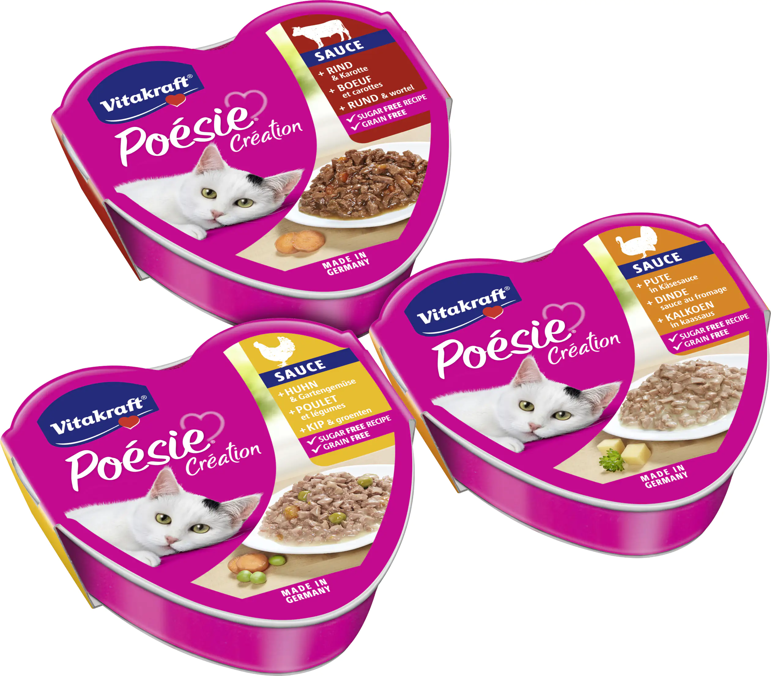Vitakraft Poésie Katzenfutter Création Tender Selection in Sauce 6 x 85 g Vitakraft Poésie Katzenfutter Création Tender Selection in Sauce 6 x 85 g