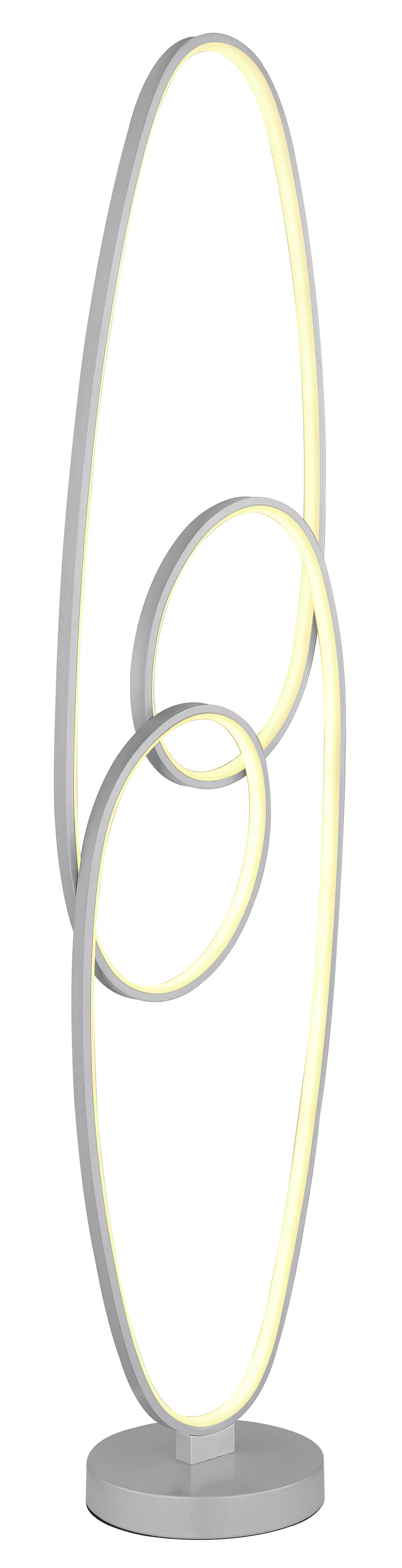 Globo Stehleuchte Spira 122 cm silber warmweiß