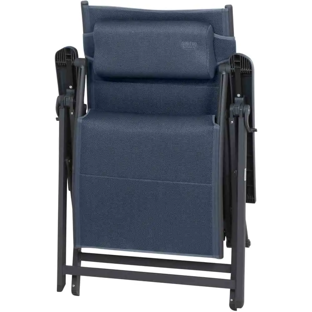 Siena Garden Camping Relaxliege Premium blau 84 x 69 x 124 cm