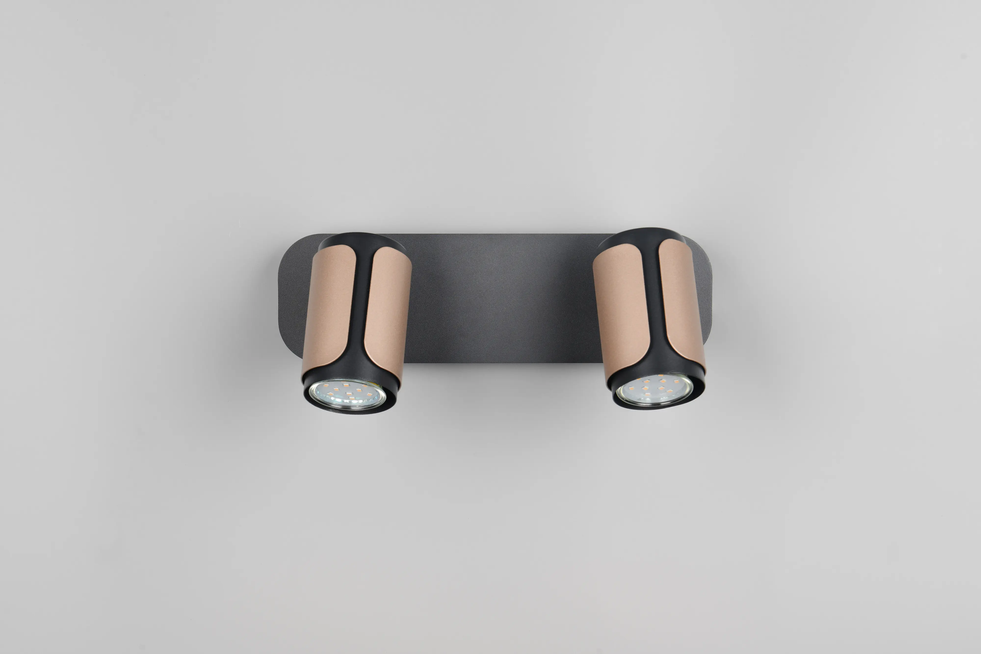 Trio Deckenstrahler 2er Spot Gillan GU10 schwarz coffee
