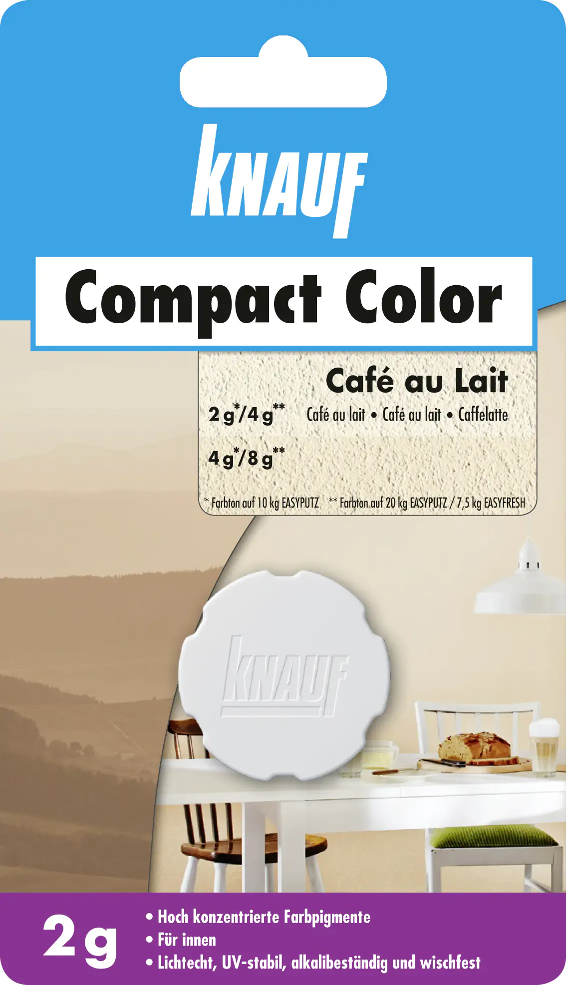 Knauf Farbpigment Compact Color 2 g Cafe au lait