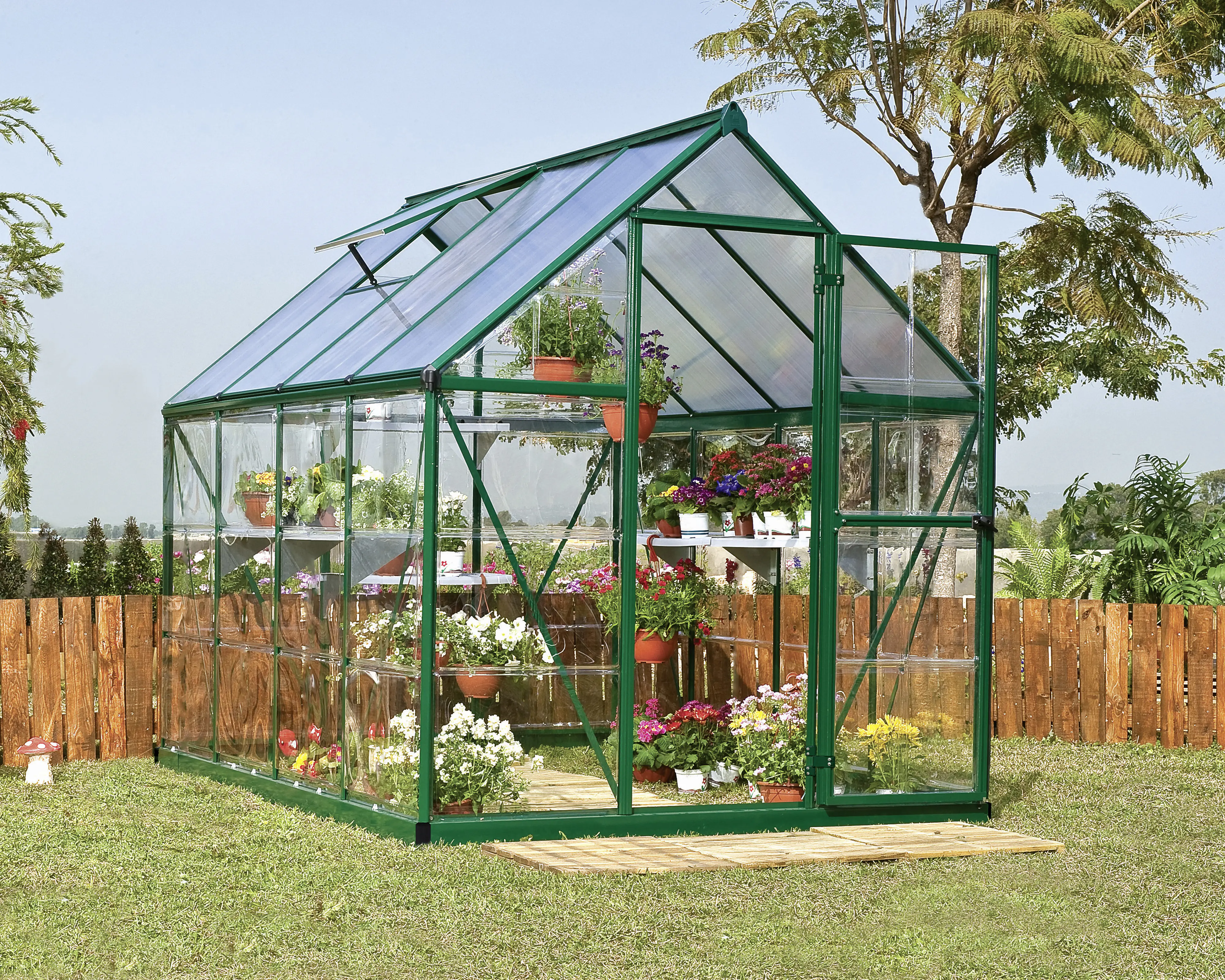 Canopia Gewächshaus Hybrid 6X6 grün 185 x 186 x 208 cm