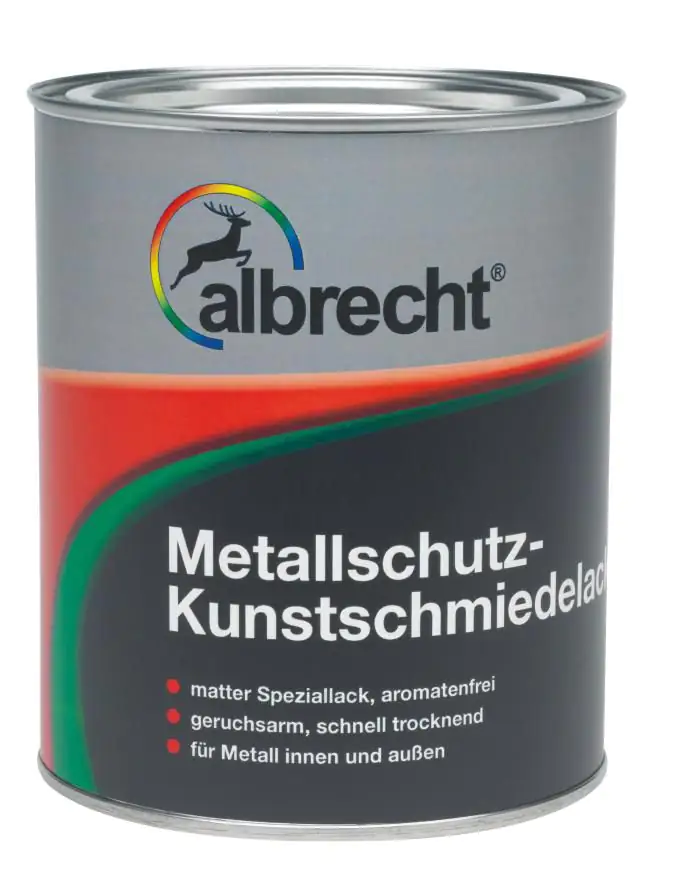 Albrecht Metallschutz-Kunstschmiedelack 125 ml schwarz matt