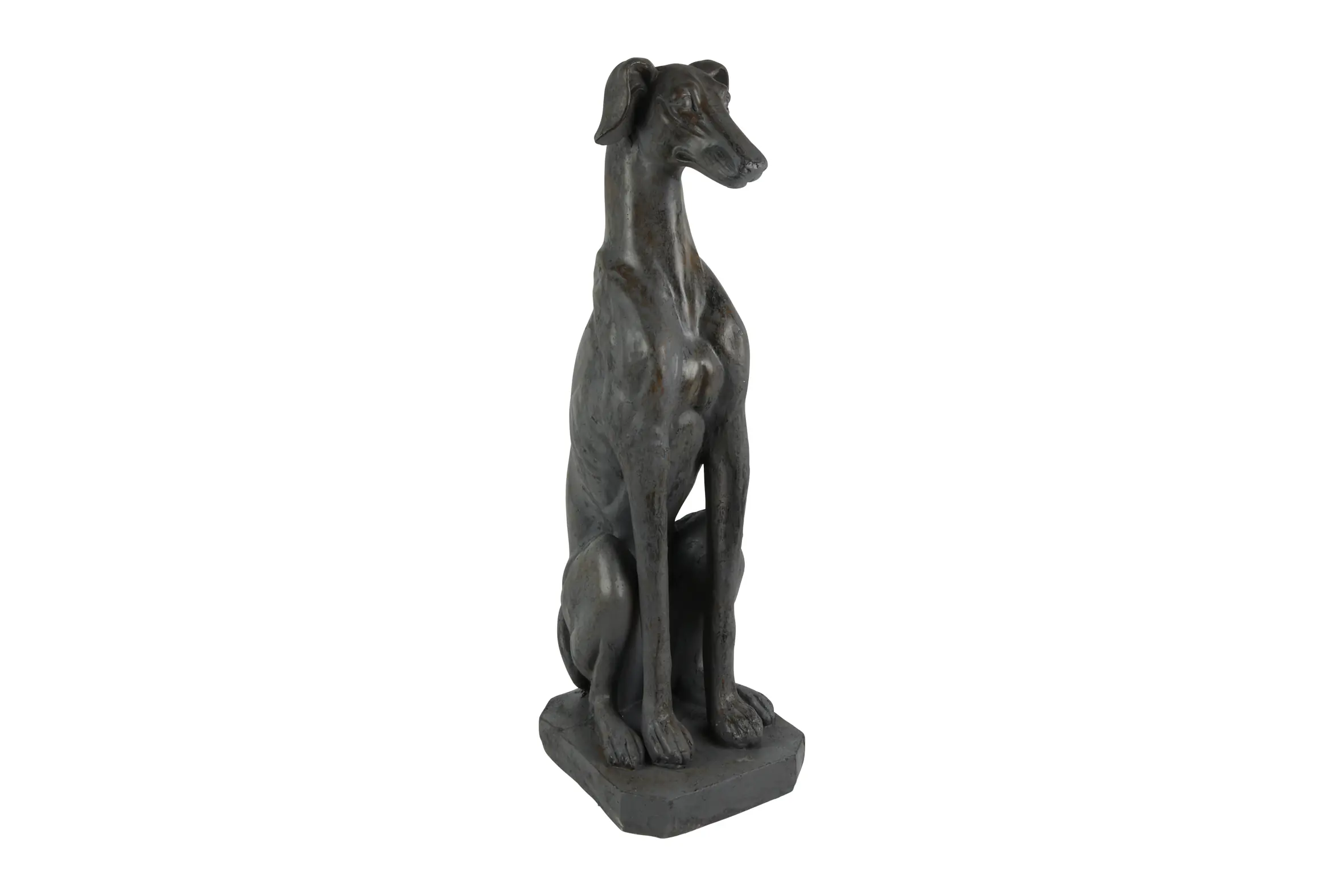 Dekofigur Hund Joep sitzend 36 x 81 cm braun