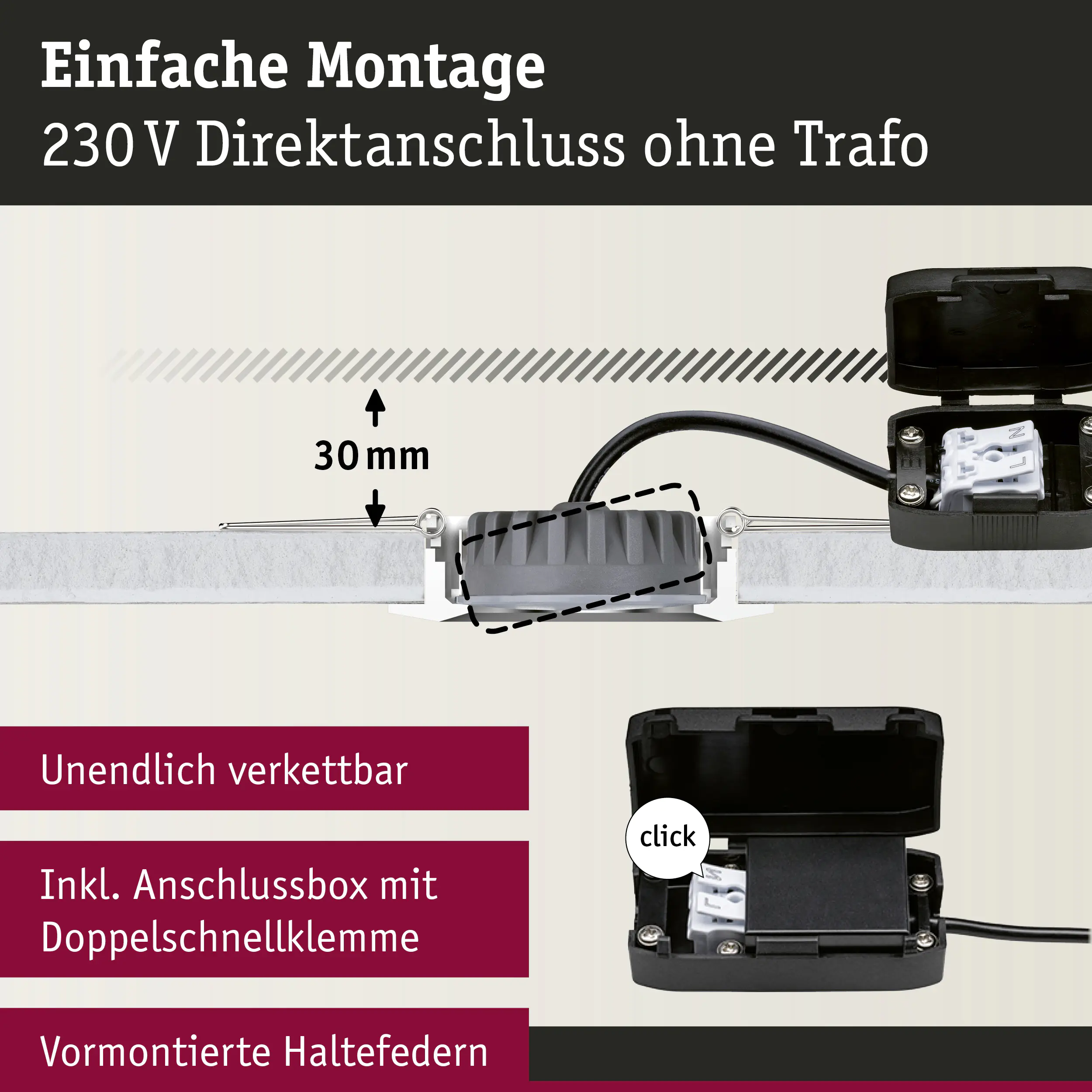 Paulmann LED Einbauleuchte Coin Nova Plus schwarz matt Ø 9,3 cm schwenkbar warmweiß Paulmann LED Einbauleuchte Coin Nova Plus schwarz matt Ø 9,3 cm schwenkbar warmweiß